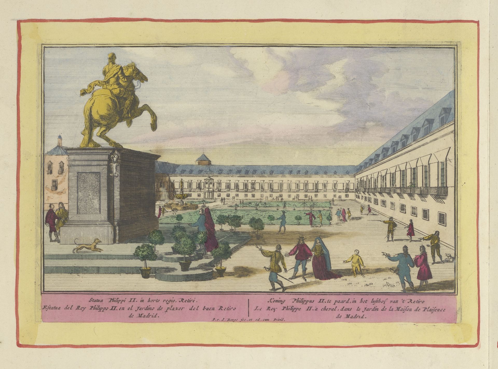 Ruiterstandbeeld van Filips II te Madrid by Pieter van den Berge