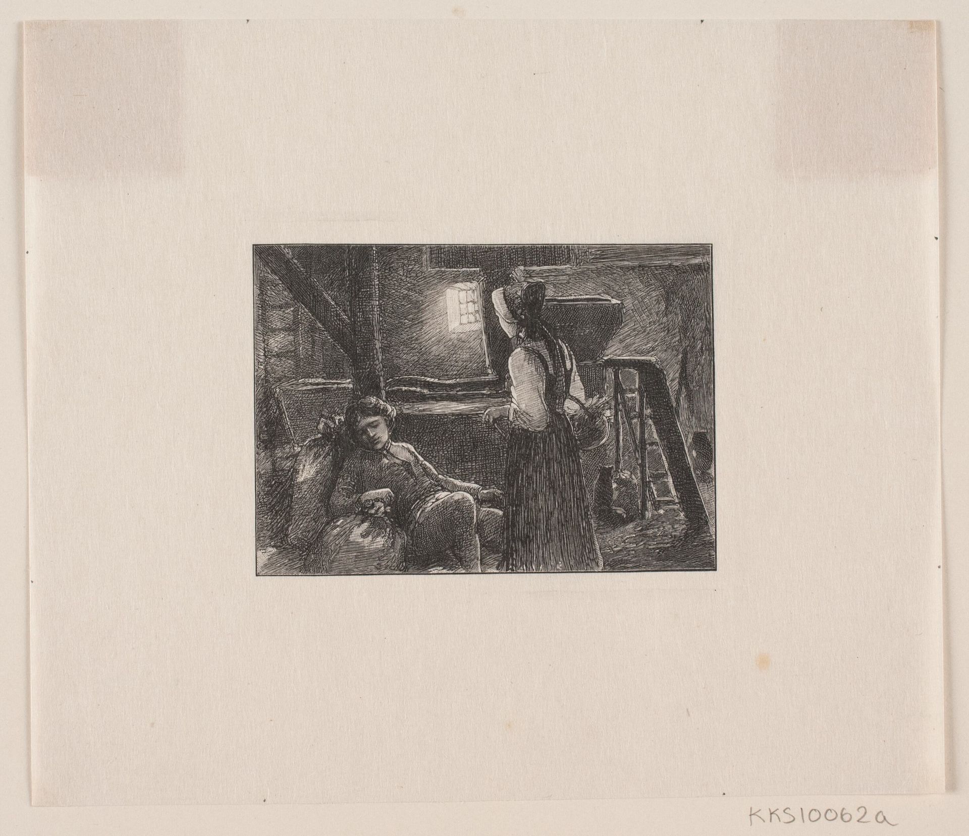 Illustration til "Hjortens flugt" by Louis Sørensen