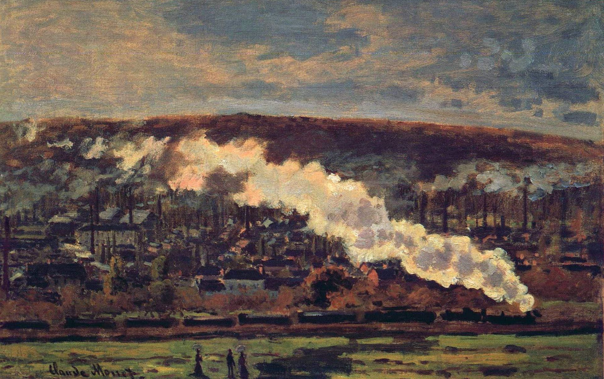 The Train by Claude Monet