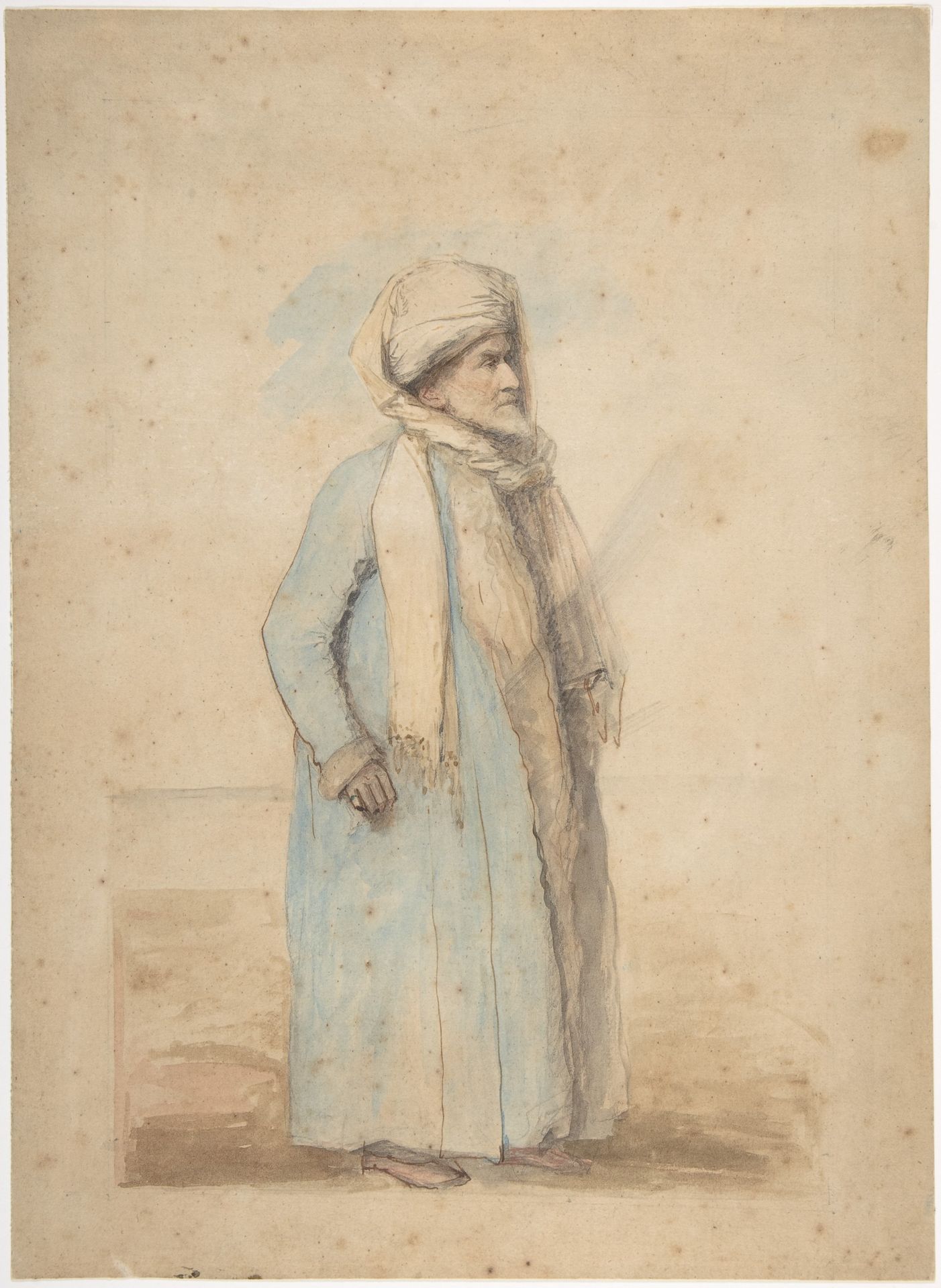 Bearded Man in Oriental Costume by Ozias Humphrey