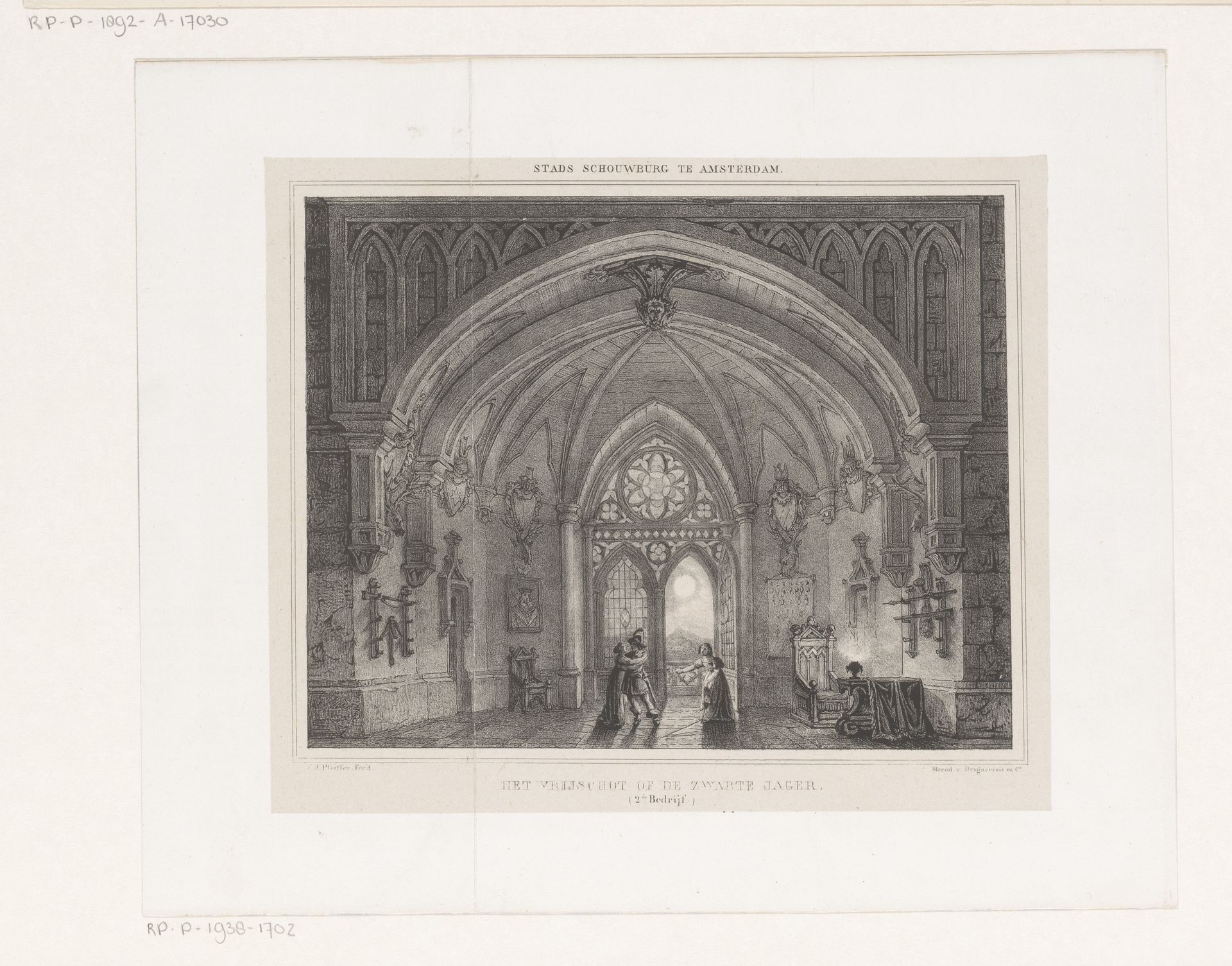 Twee geliefden by François Joseph (II) Pfeiffer