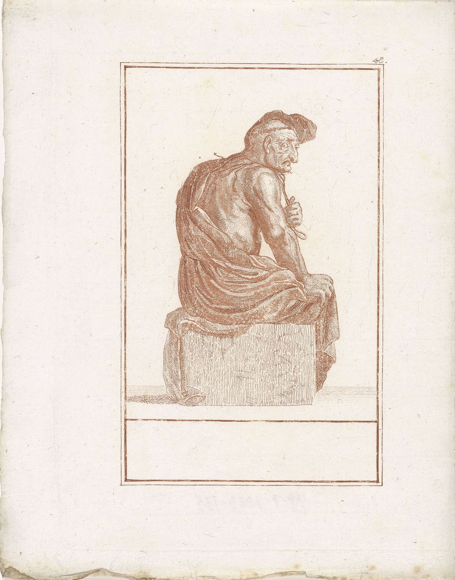 Monnik die zichzelf kastijdt by Jacob Gole
