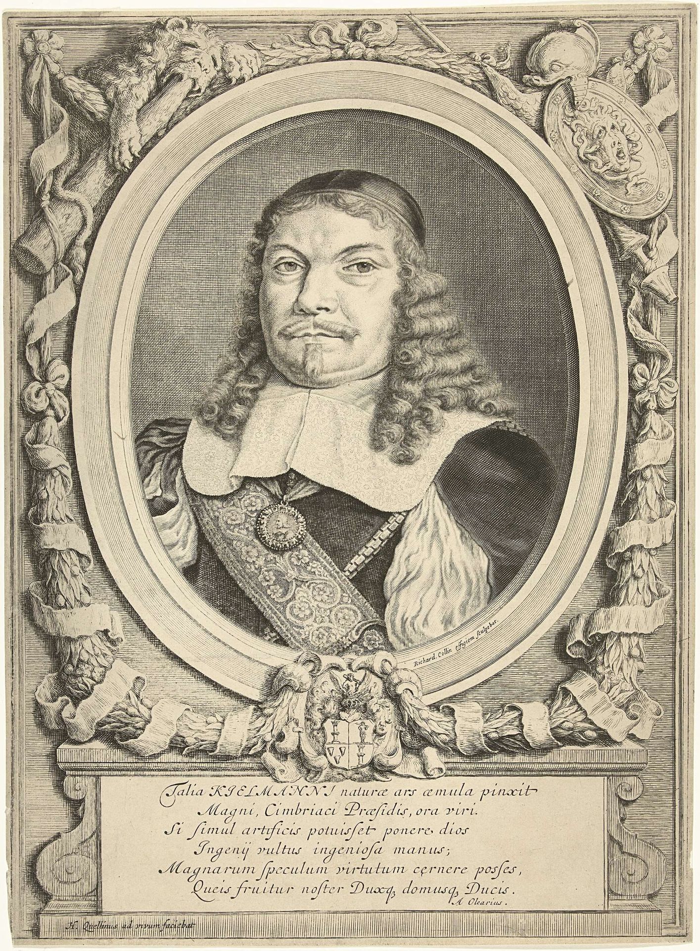 Portret van Johann Adolph Kielmann von Kielmannsegg by Richard Collin