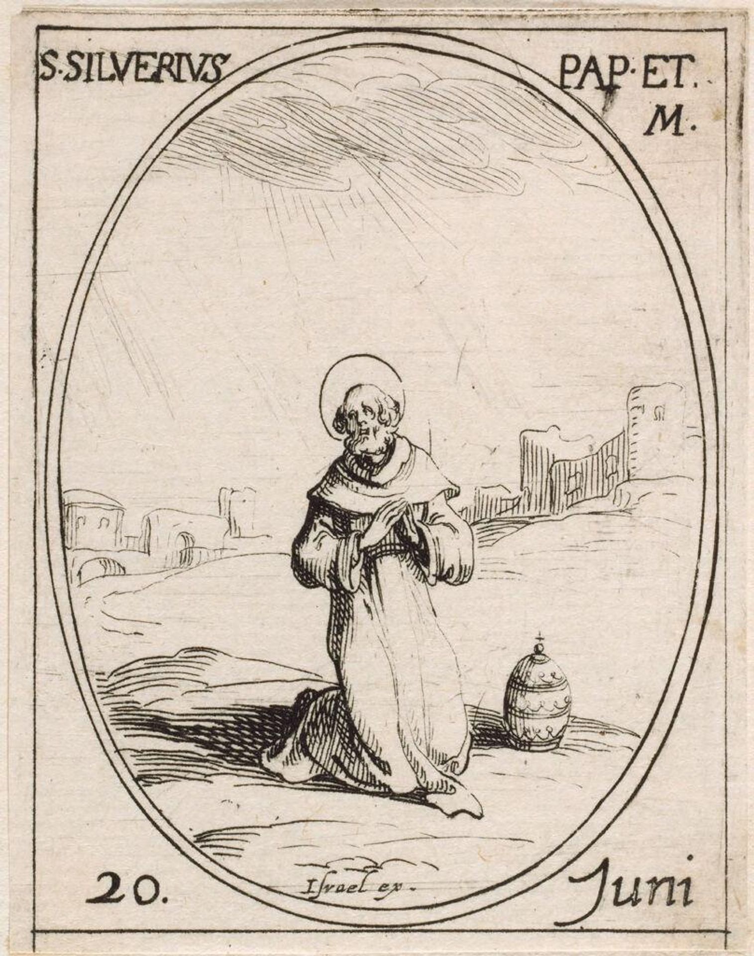 Saint Silverius by Jacques Callot