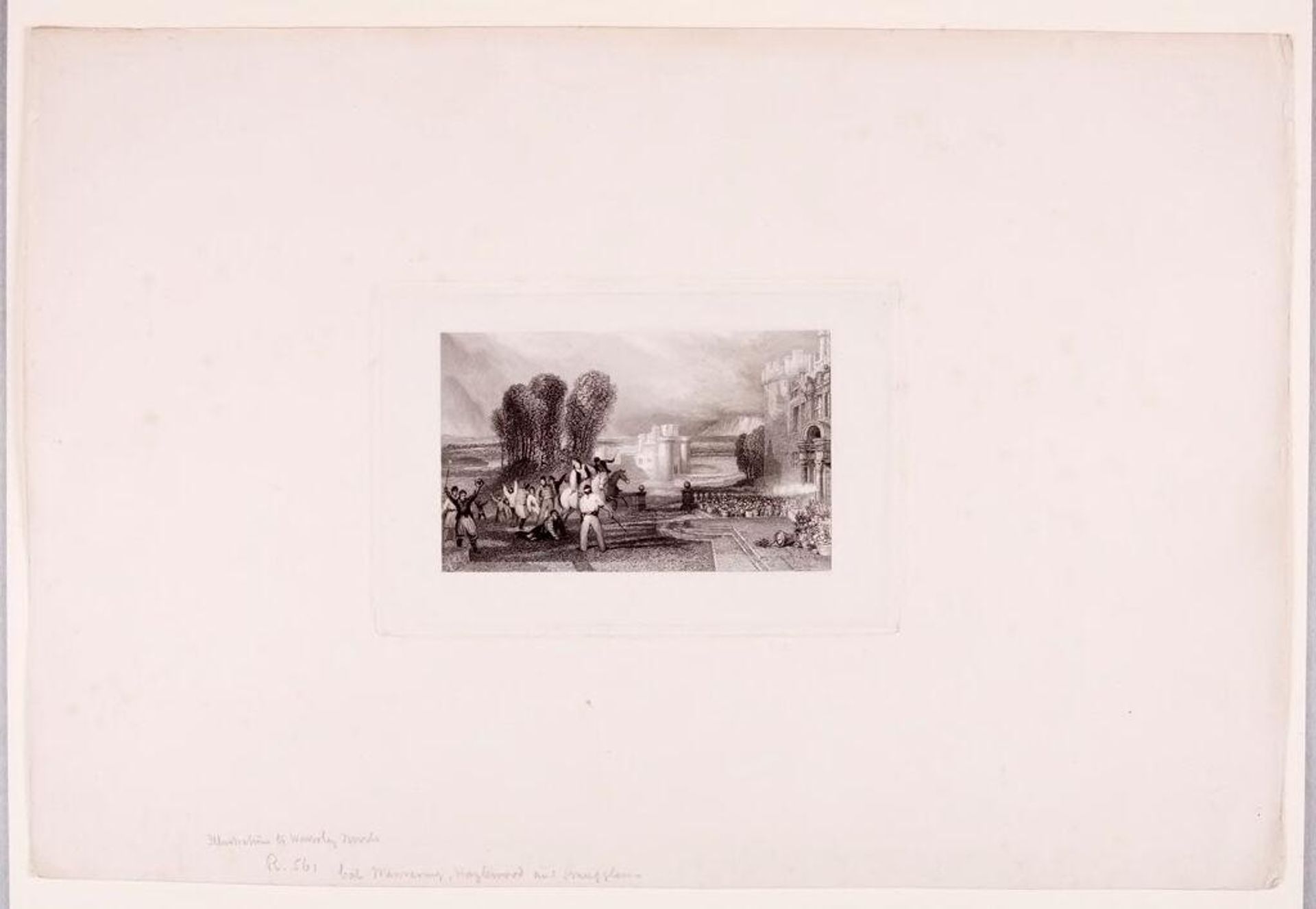 Col. Mannering, Hazlewood, and Smugglers by William Finden