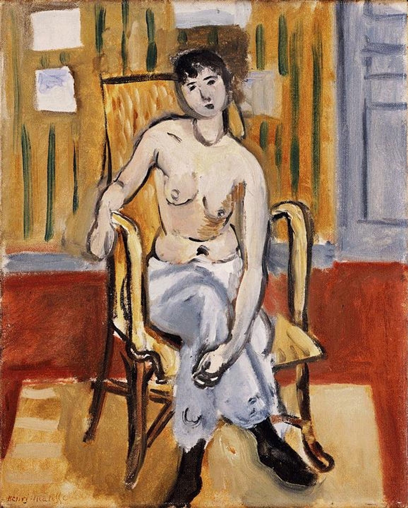 Seated Figure, Tan Room by Henri Matisse