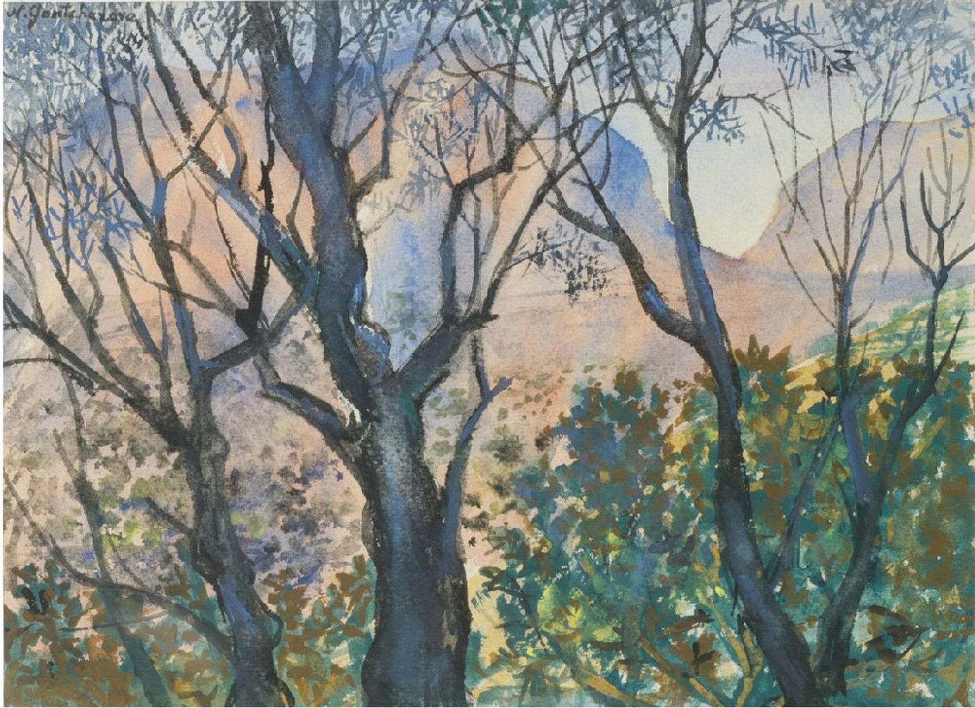Pink Light by Natalia Goncharova