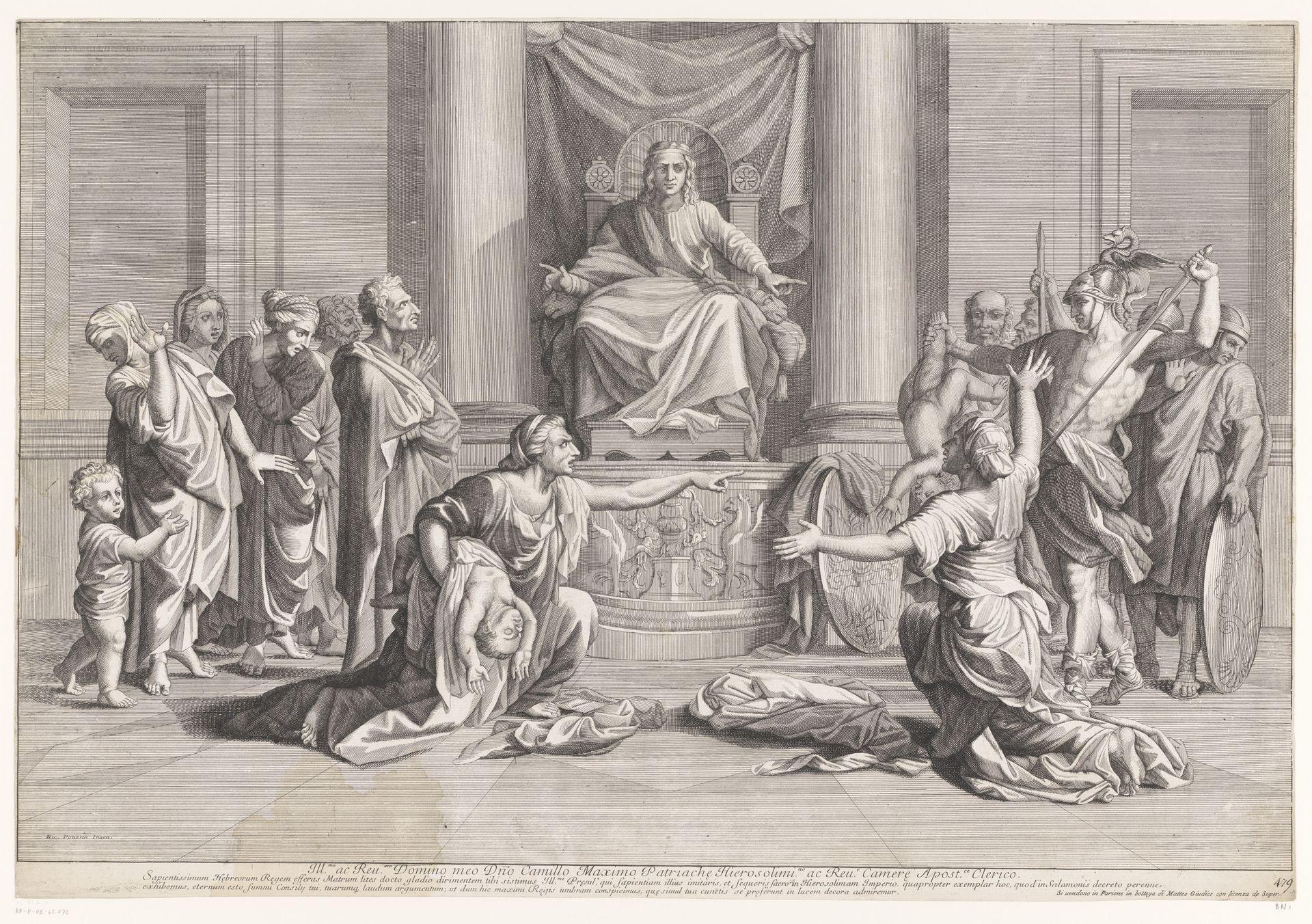 Oordeel van Salomon by Jean Dughet