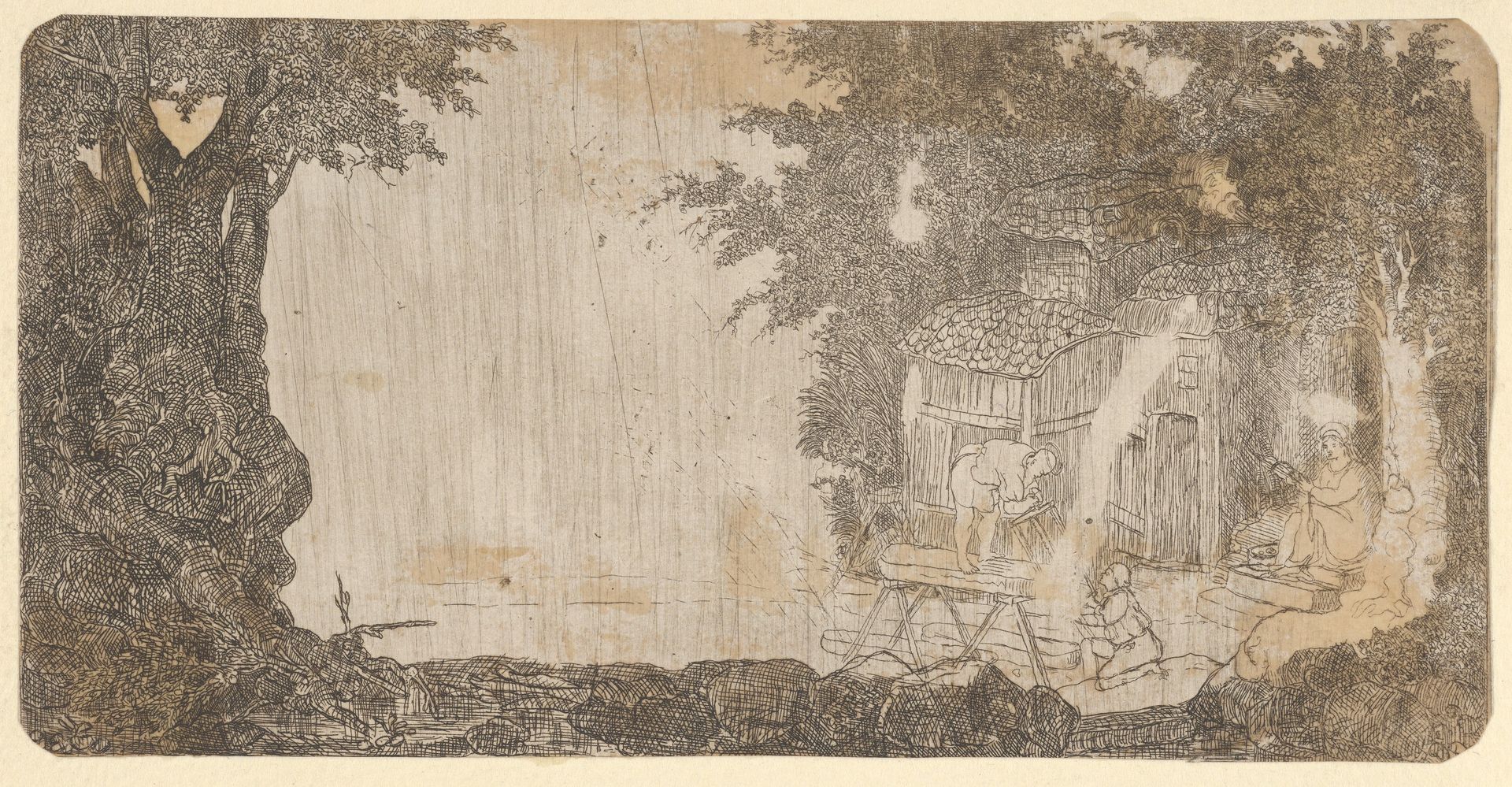 St. Joseph Charpentier (St. Joseph, Carpenter) by Rodolphe Bresdin