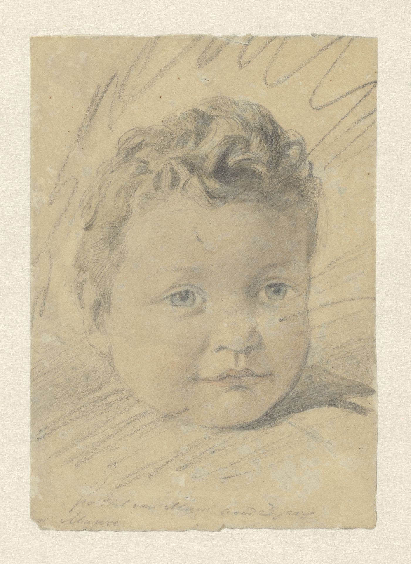 Portret van een driejarig kind by Anton Mauve