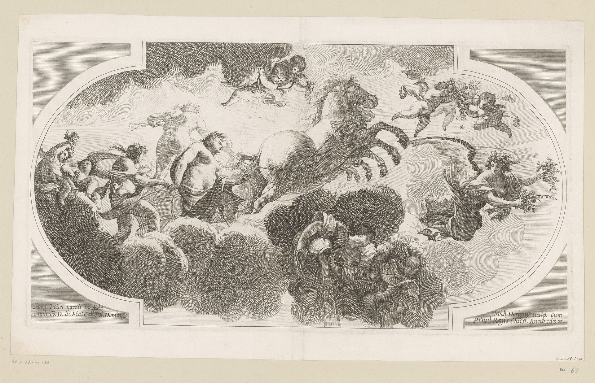 Strijdwagen van Apollo by Michel Dorigny