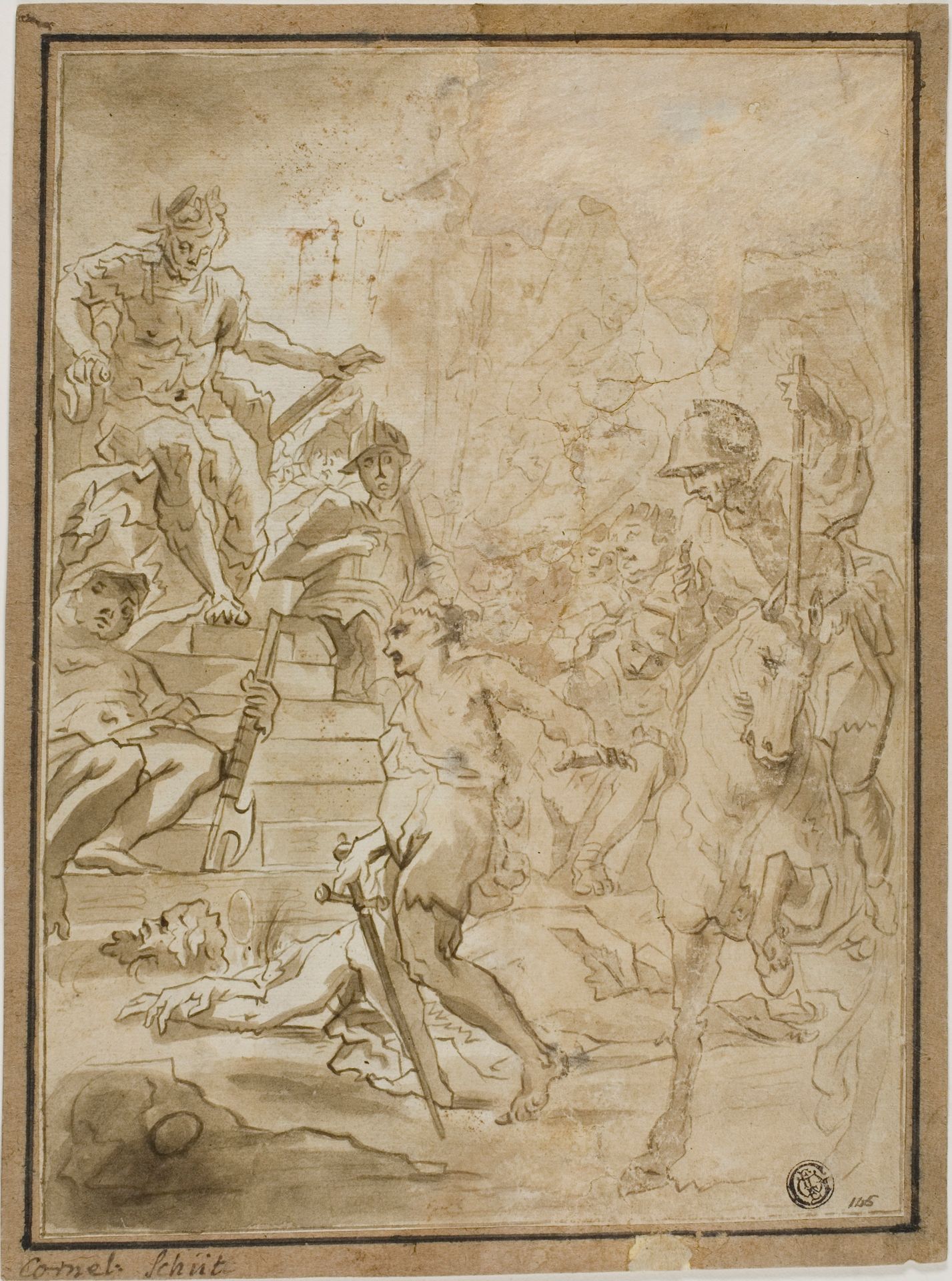 Beheading of Male Saint in Presence of Roman Ruler by Cornelis Schut