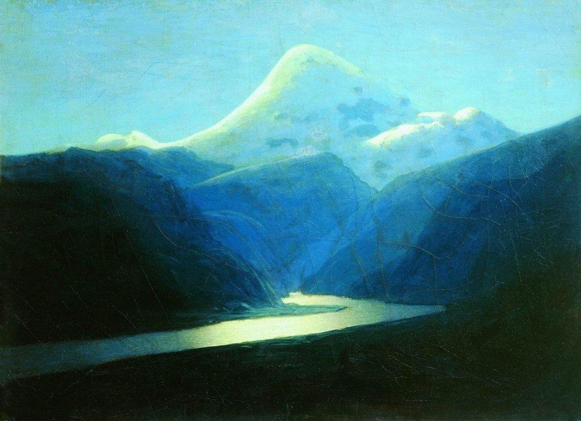 Elbrus in the Evening by Arkhyp Kuindzhi