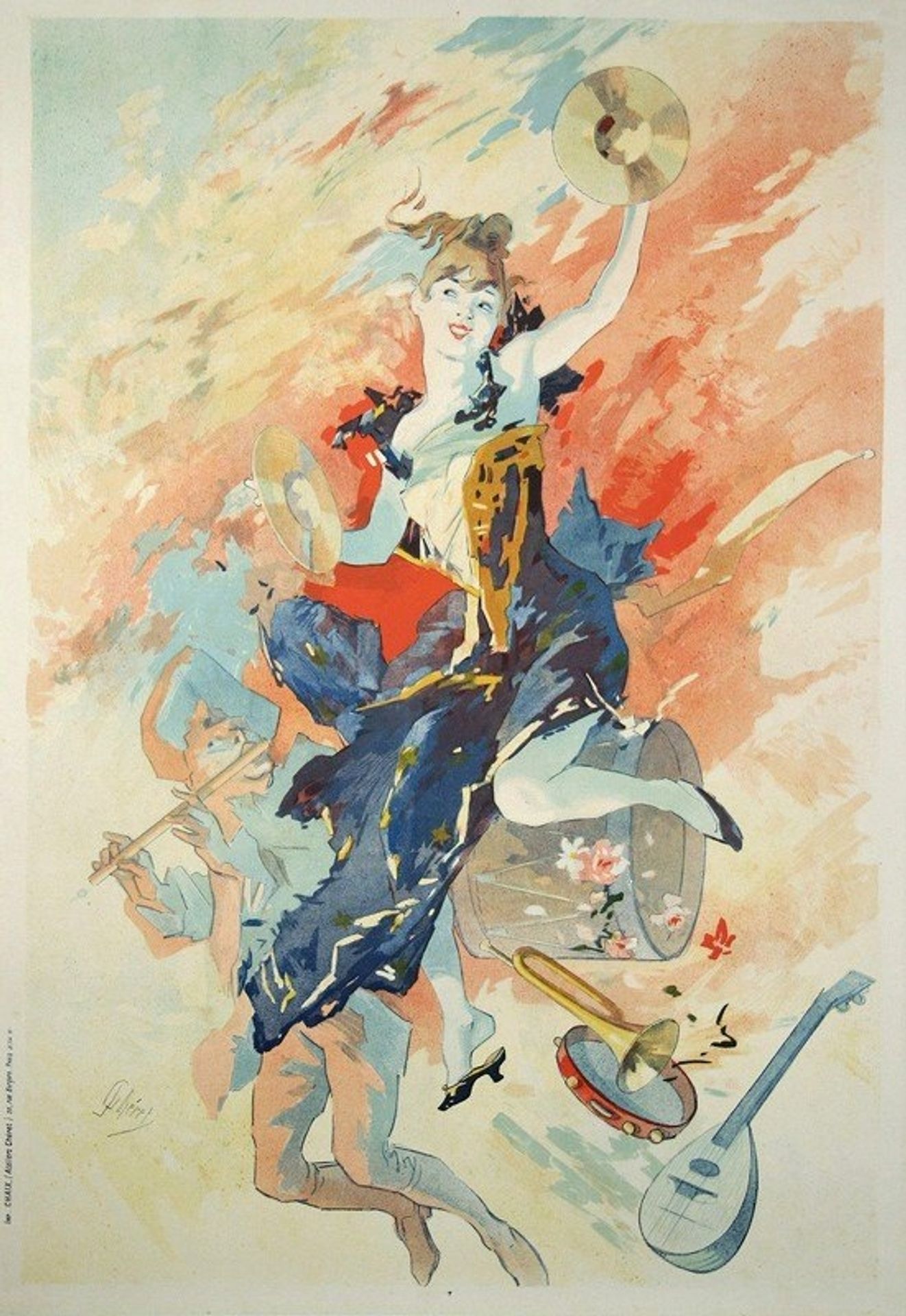 Allegory of Music by Jules Chéret