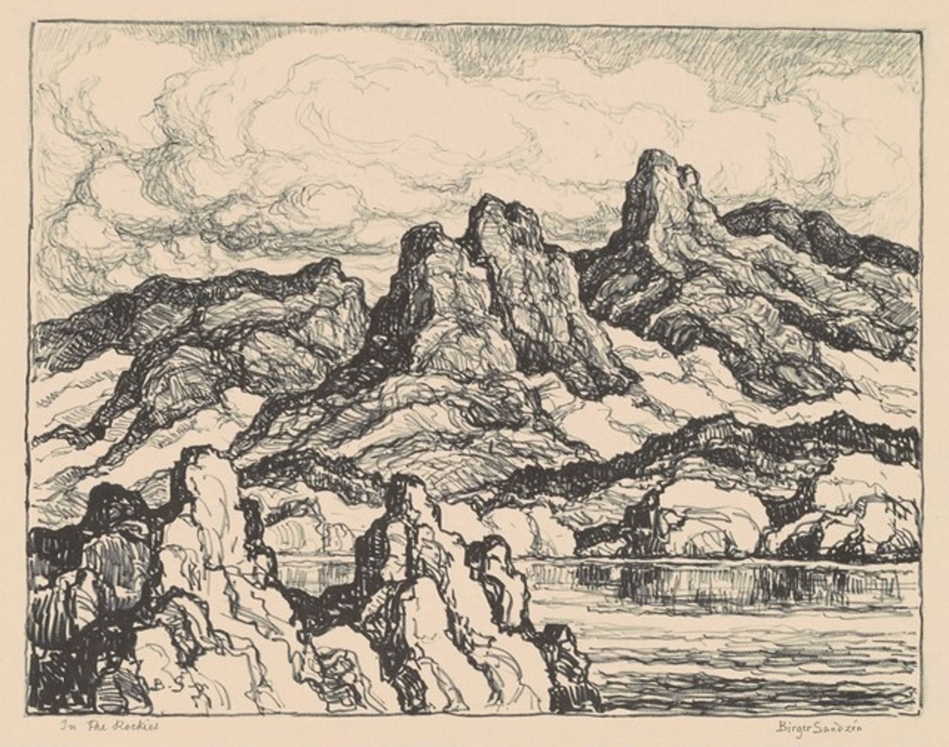 In the Rockies by Birger Sandzén