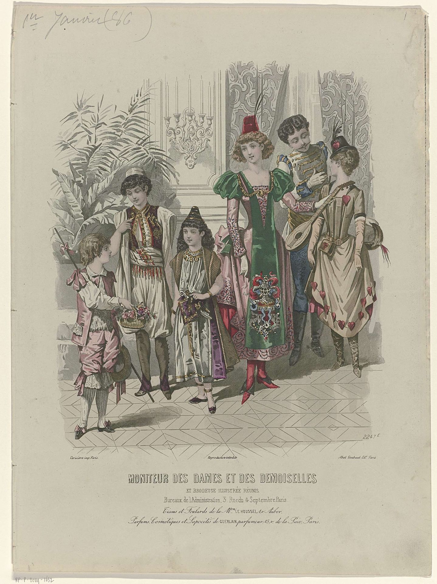 Moniteur des dames et des Demoiselles, 1886, No. 2247E : Tissus et Foulards (...) by Anonymous