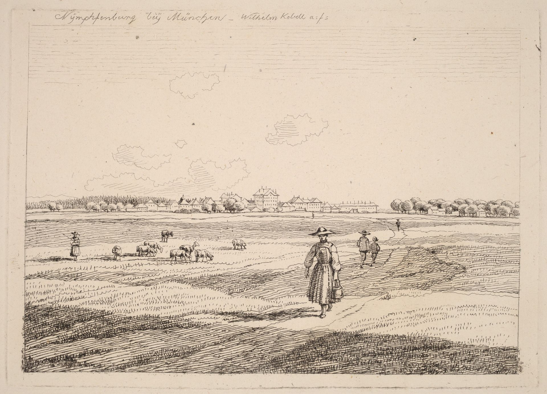 Nymphenburg by Wilhelm von Kobell