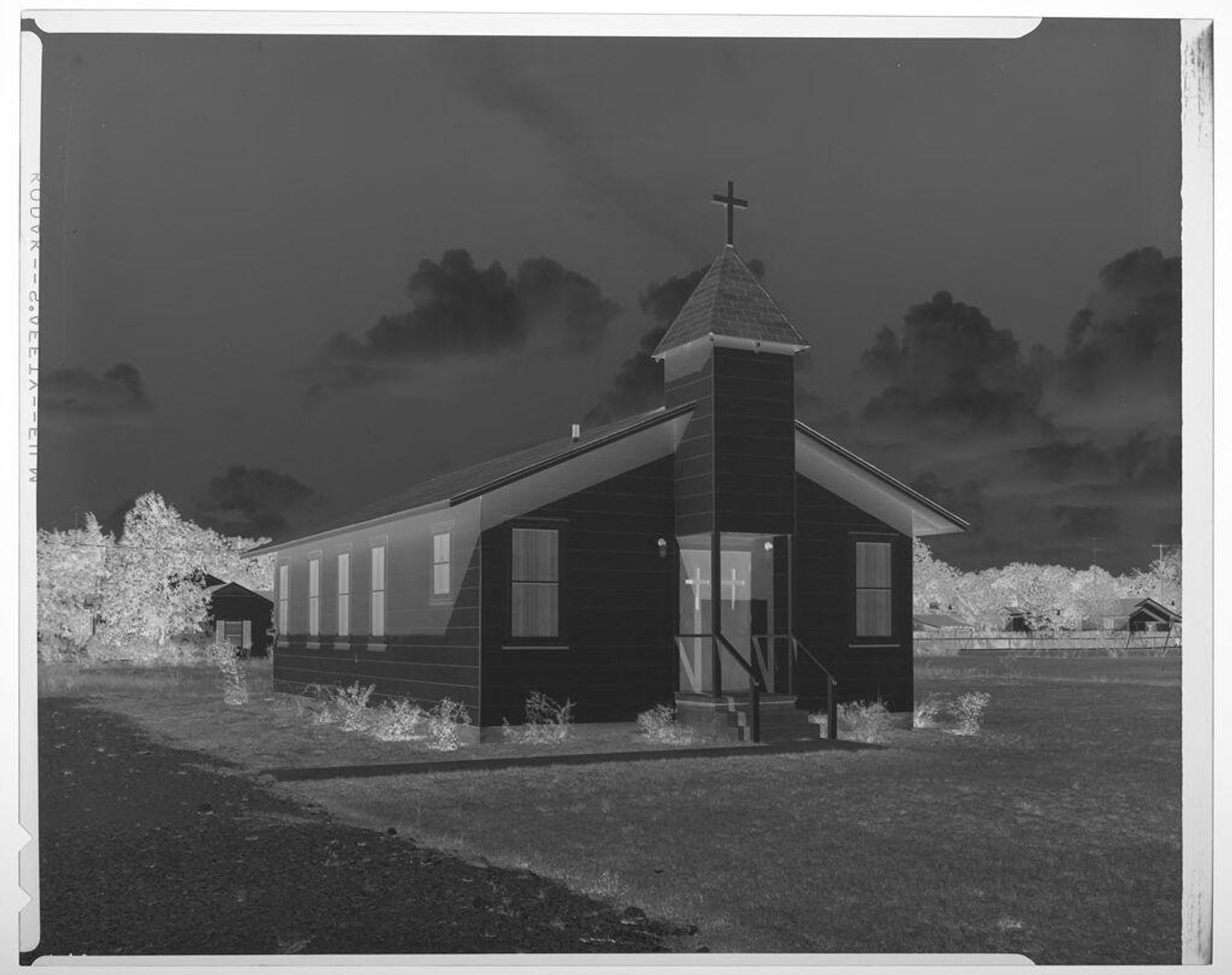 Untitled (exterior view of Lutheran church) by Harry Annas