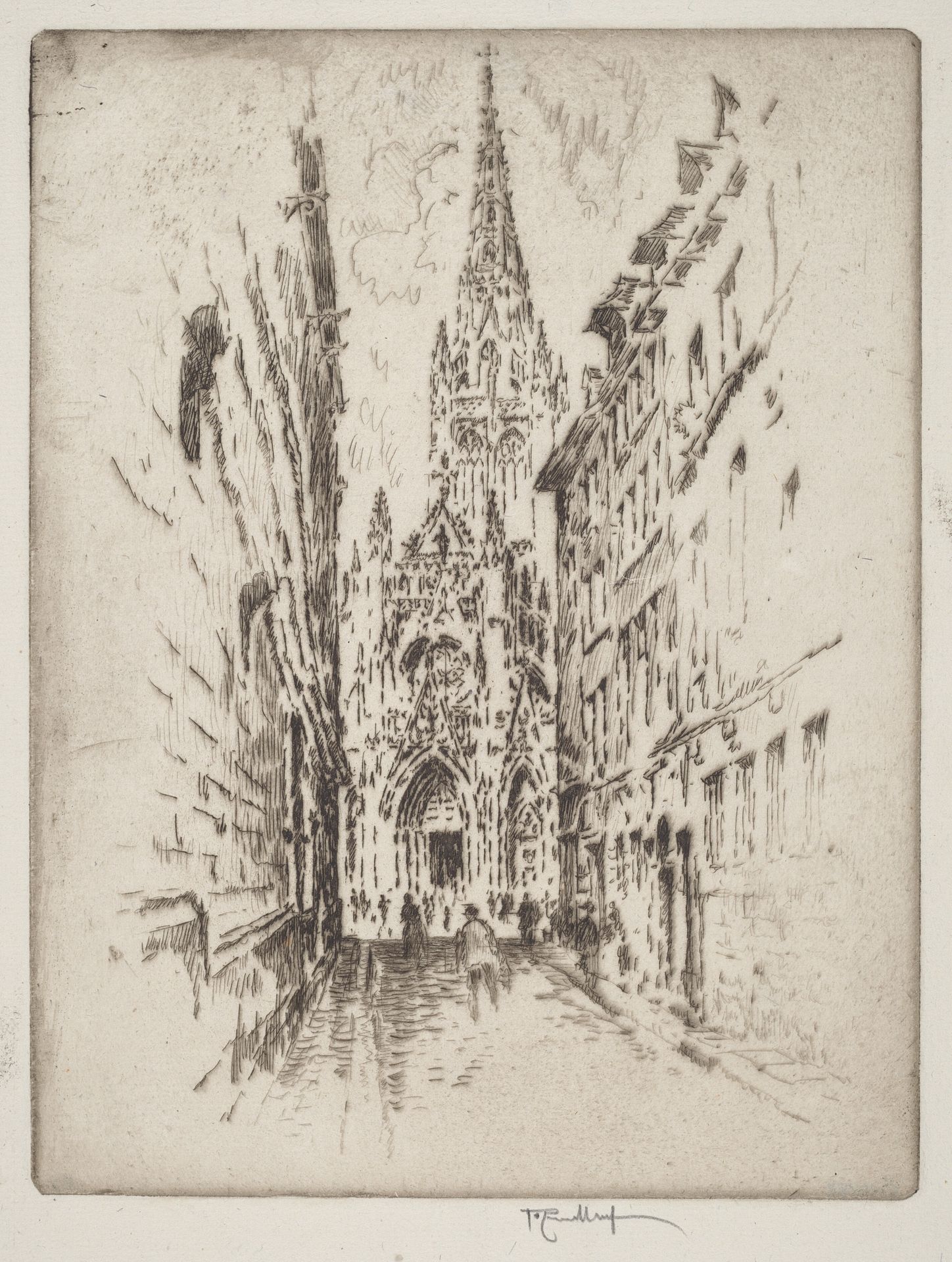 San Maclou, Rouen by Joseph Pennell