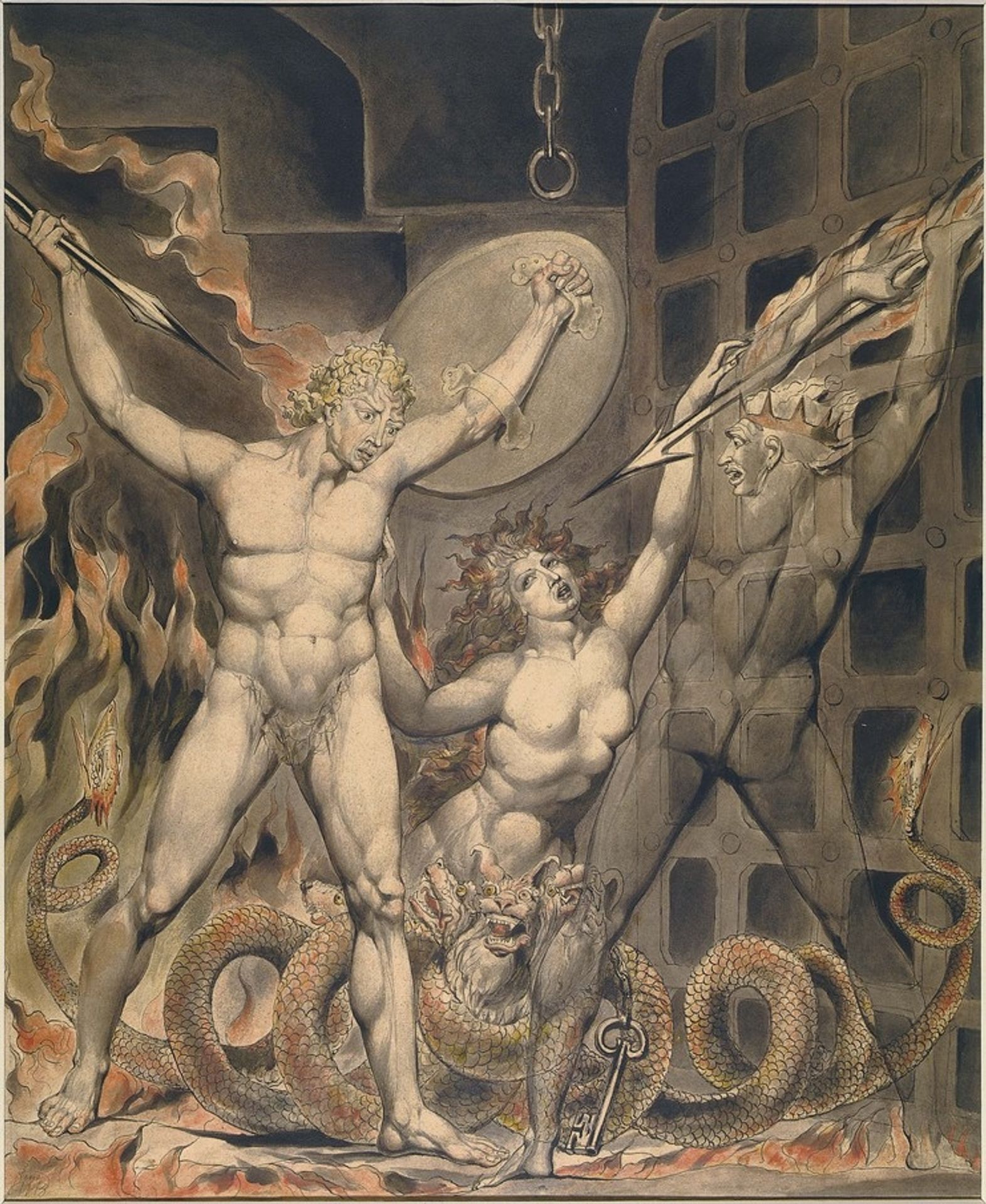 Illustration to Milton`s Paradise Lost by William Blake