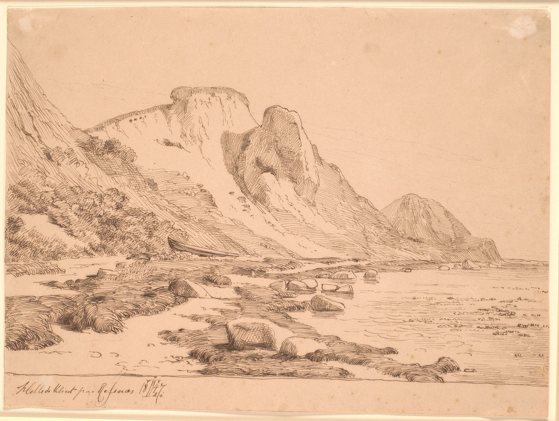 Hellede klint by Johan Thomas Lundbye