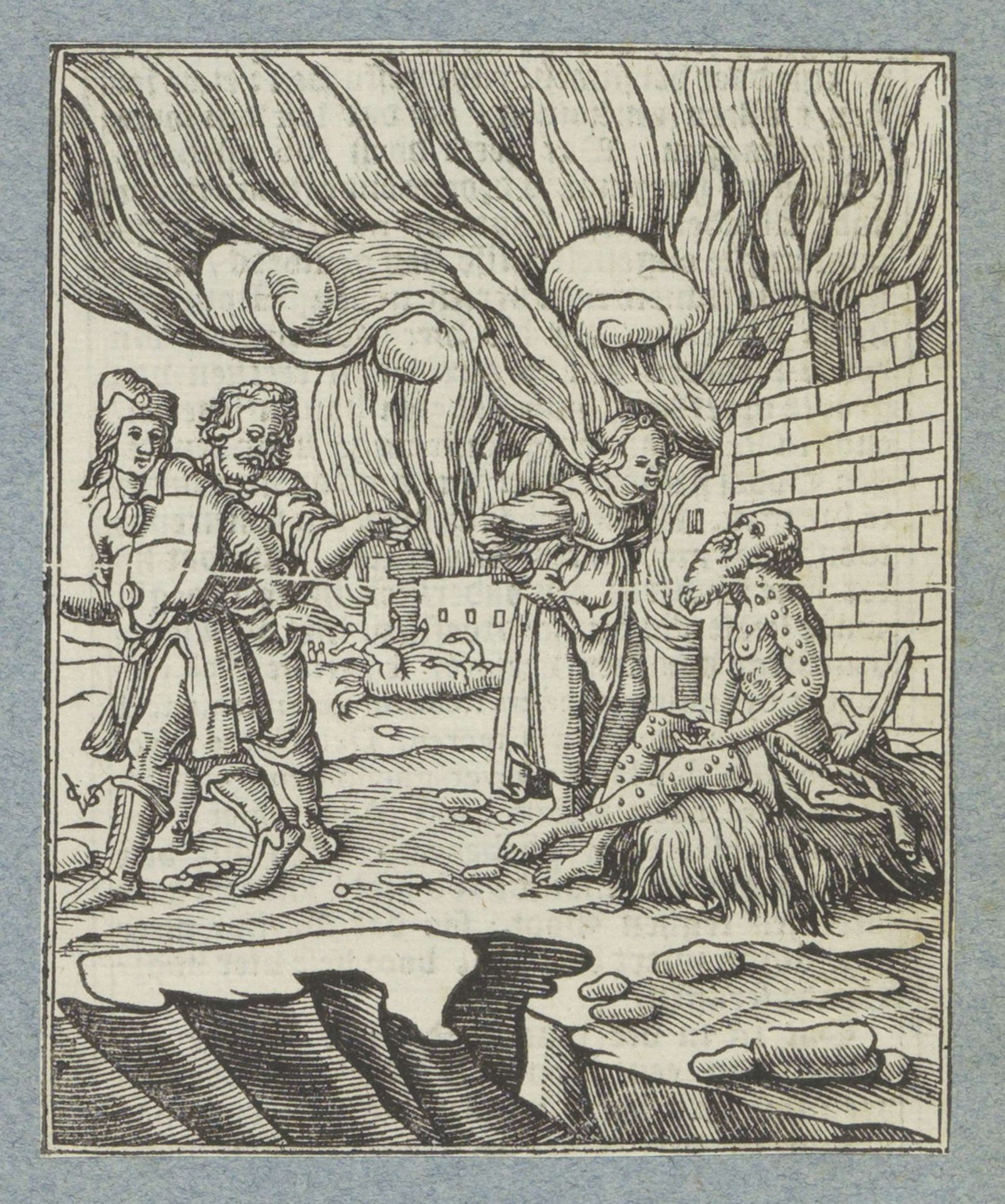Verzoeking van Job by Christoffel van (II) Sichem