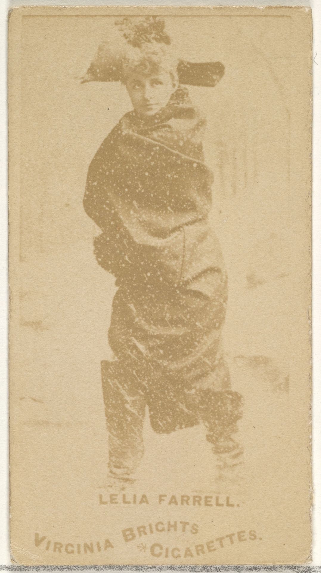 Leila Farrell, from the Actors and Actresses series (N45, Type 1) for Virginia Brights Cigarettes by Allen & Ginter