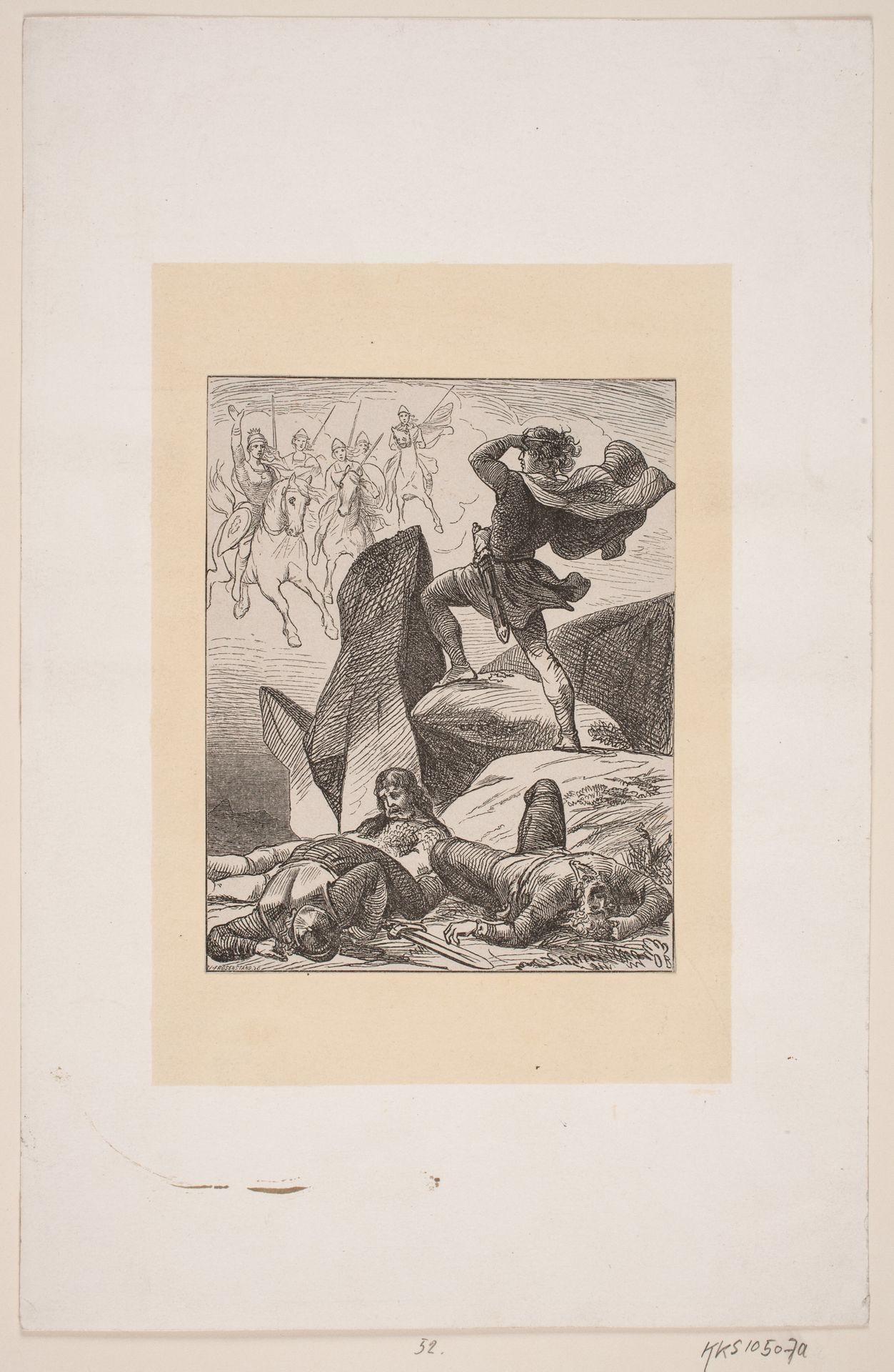 Helge Hundigbanes syn by Johan Frederik Rosenstand
