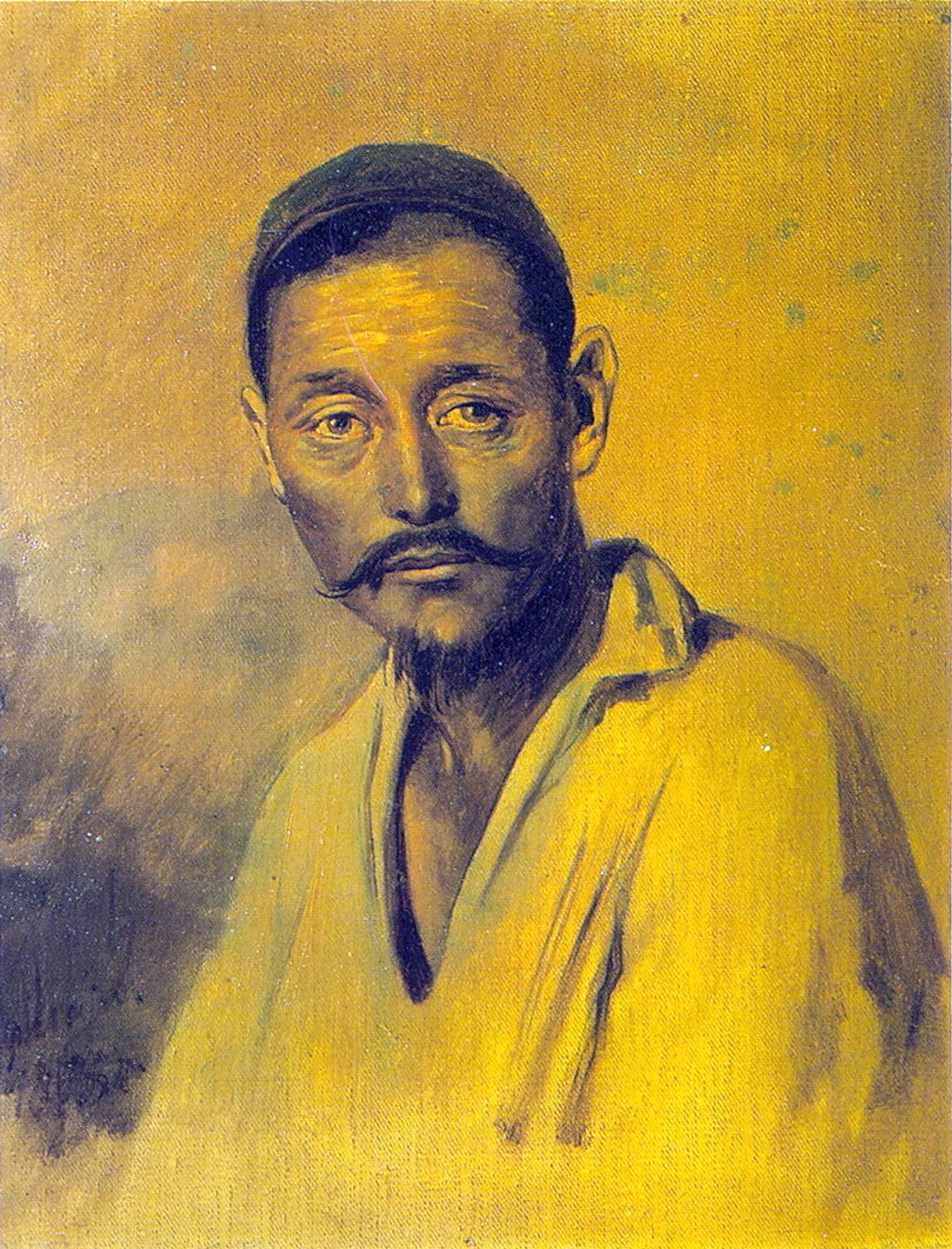 Head of a Kirghiz. Study for 'The Court Pugachev' by Vasily Perov