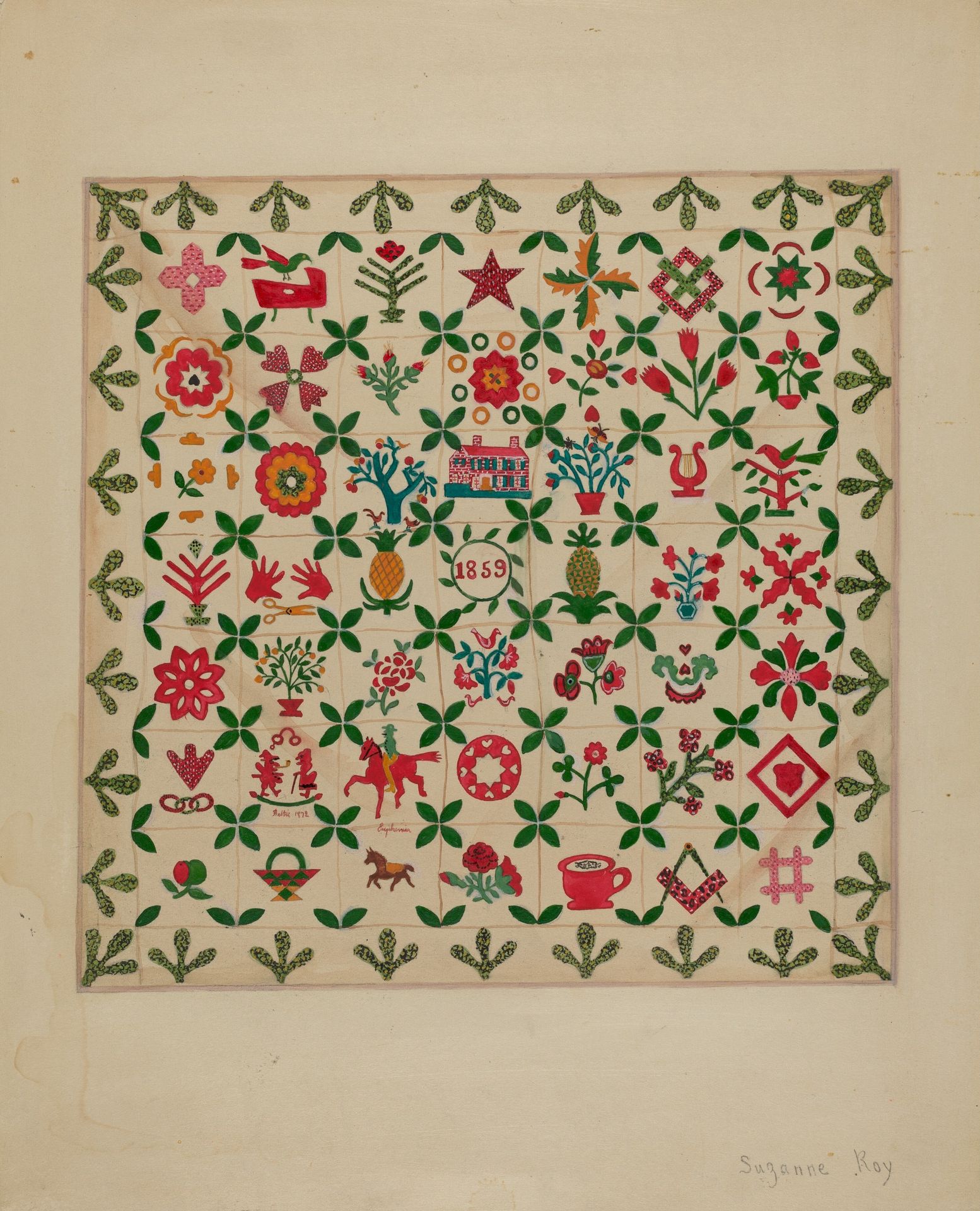 Applique Quilt by Suzanne Roy