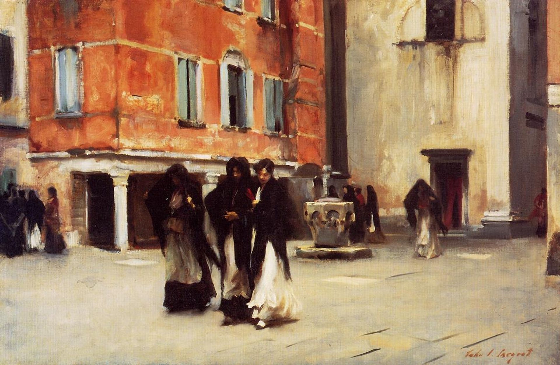 Leaving Church, Campo San Canciano, Venice by John Singer Sargent