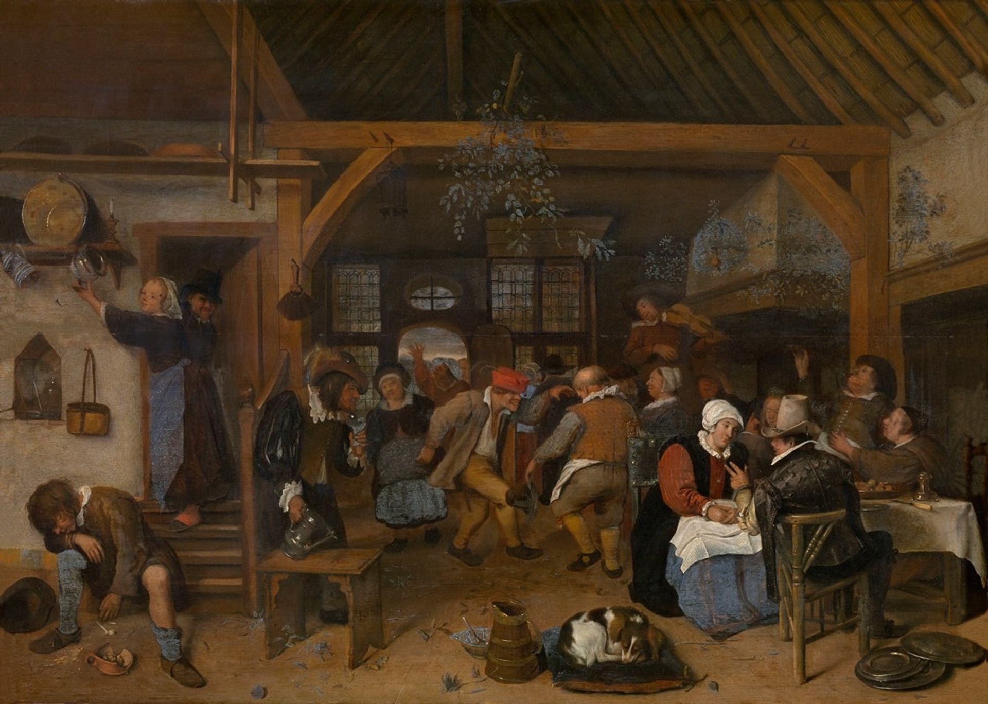 The Wedding Feast by Jan Steen
