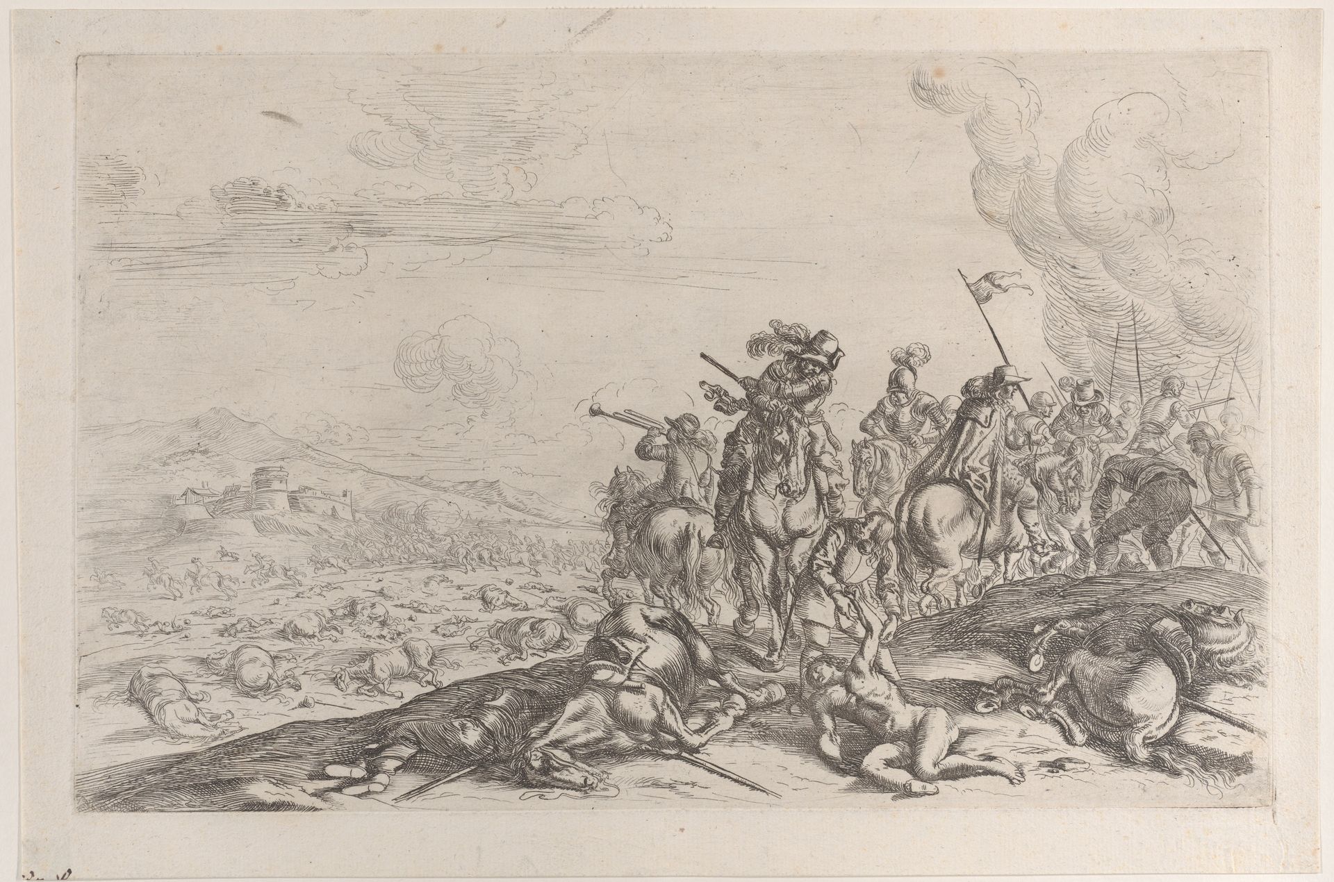 Aiding the wounded after a battle by Jacques Courtois