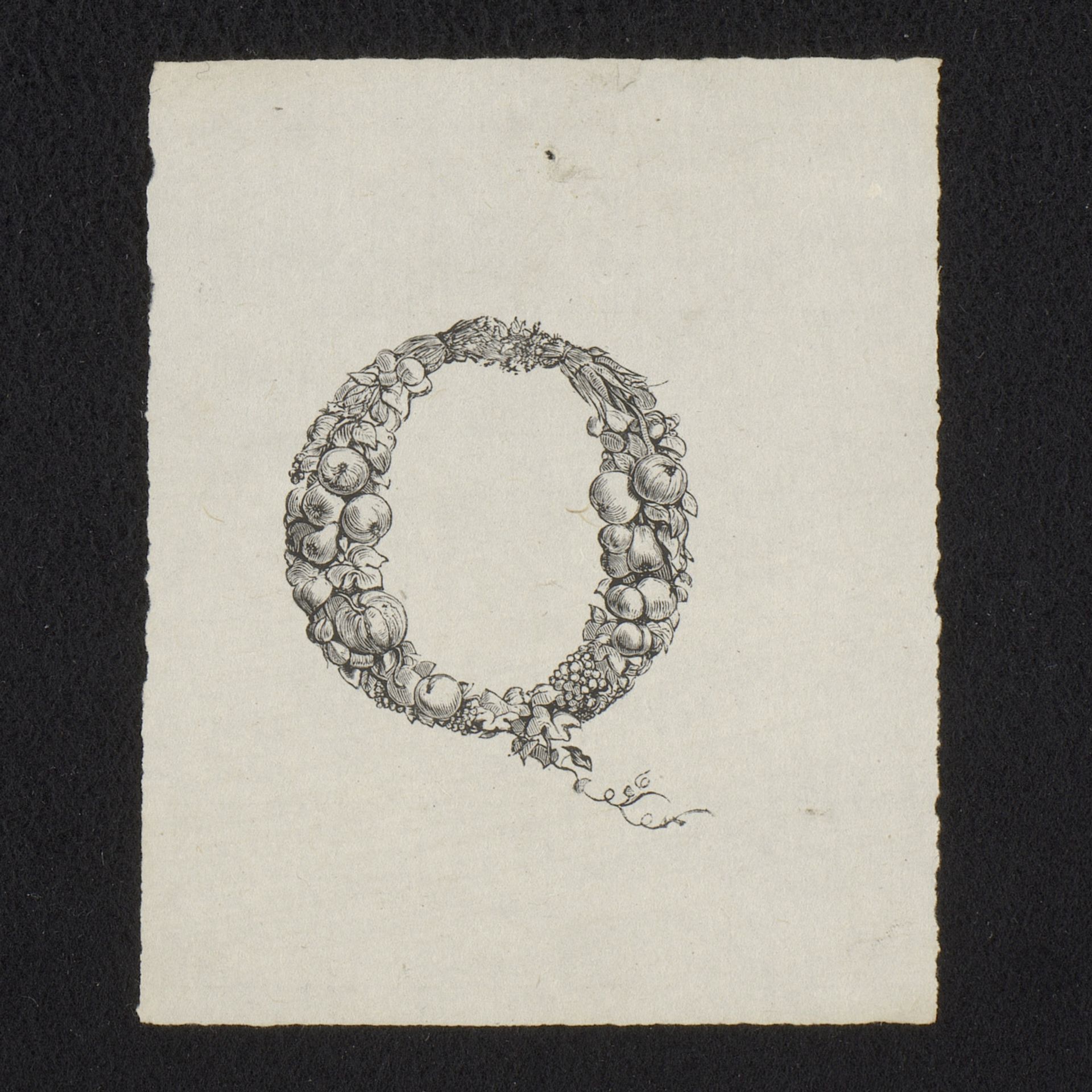Krans van fruit en wortels by Isaac Weissenbruch