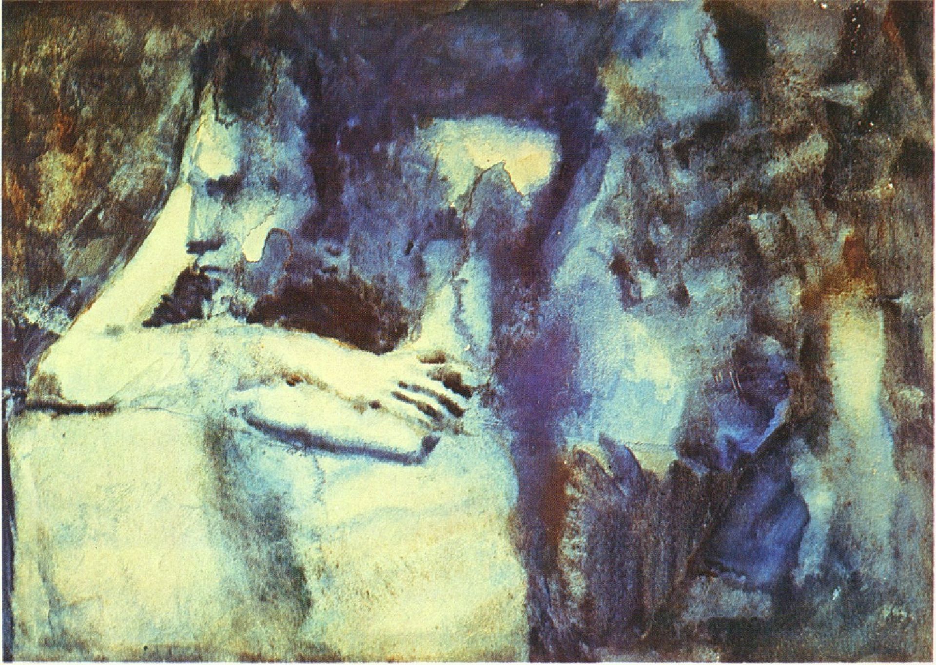 Woman leaning ahead by Pablo Picasso