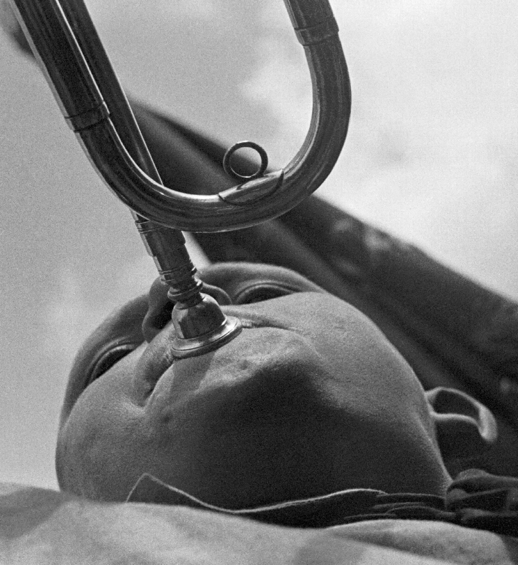 Pioneer with a horn by Alexander Rodchenko