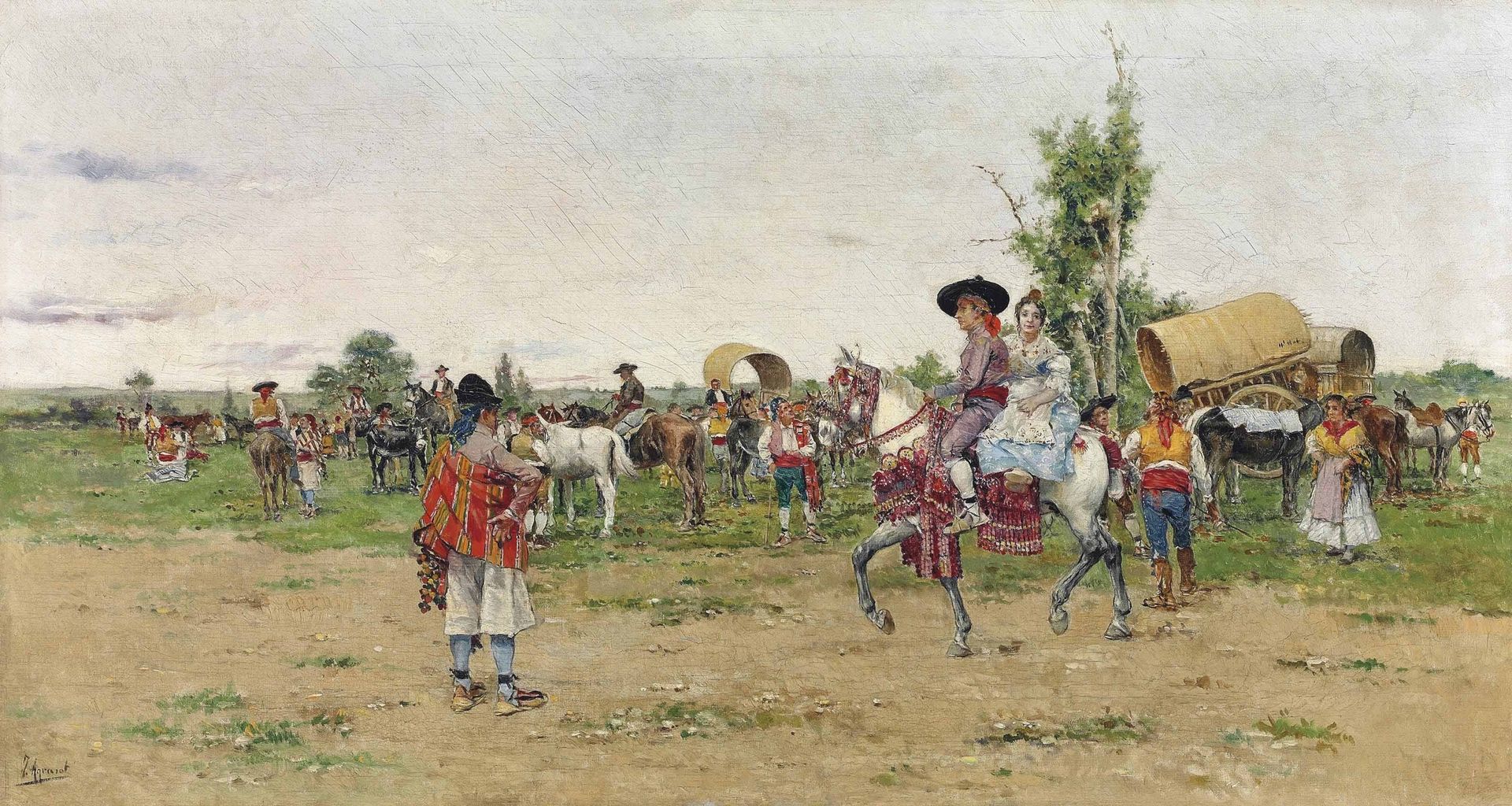 Valencian fair by Joaquín Agrasot
