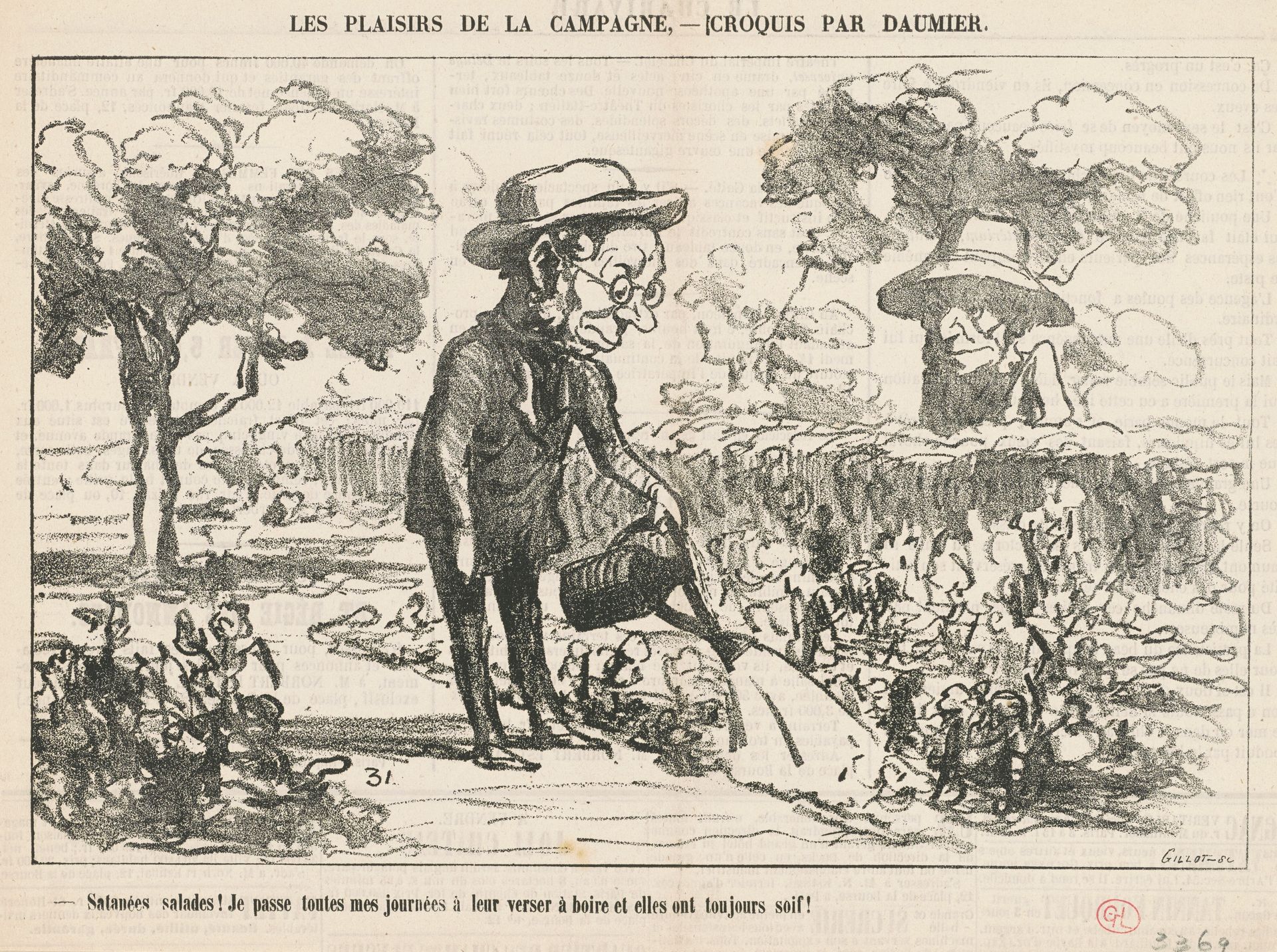 Satanées salades ... by Honoré Daumier