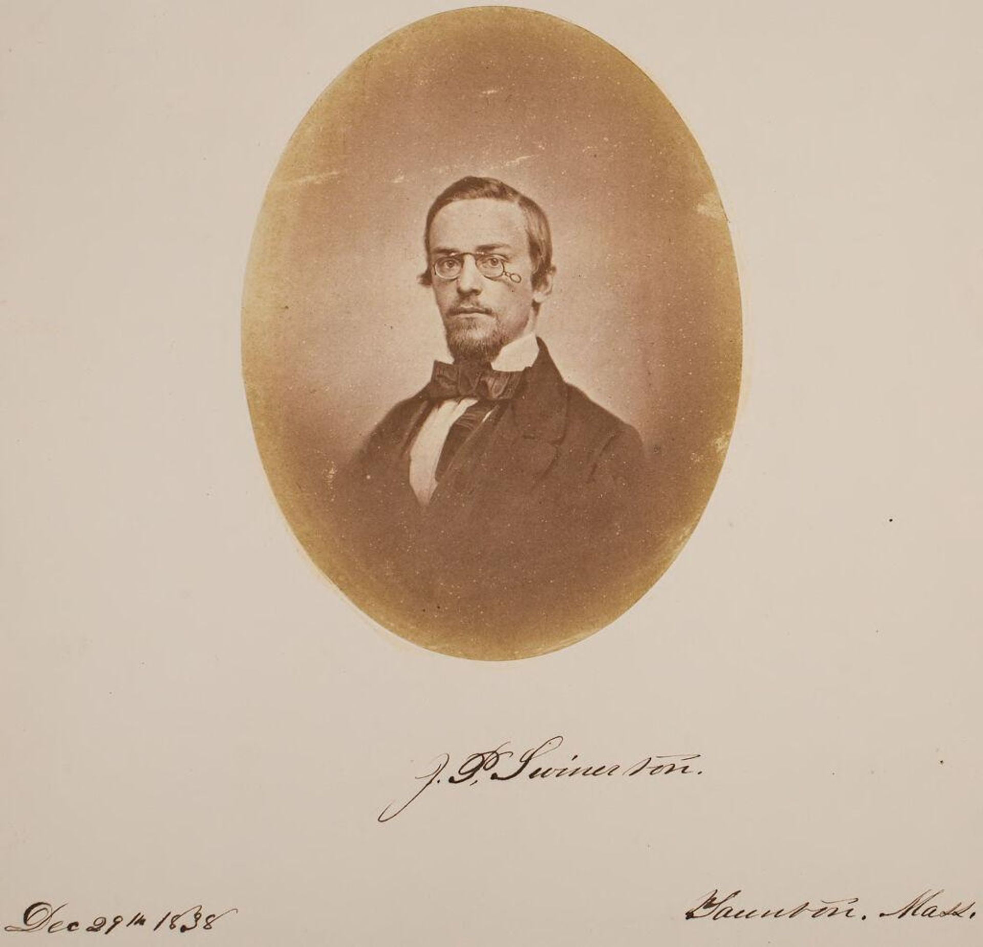 James Putnam Swinerton, Taunton, Massachusetts (1838-1909) by John Adams Whipple
