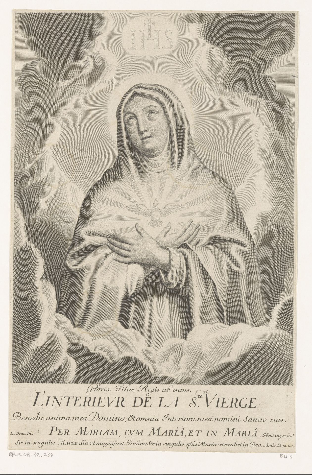 Heilige Drie-eenheid in Maria by Jean Boulanger