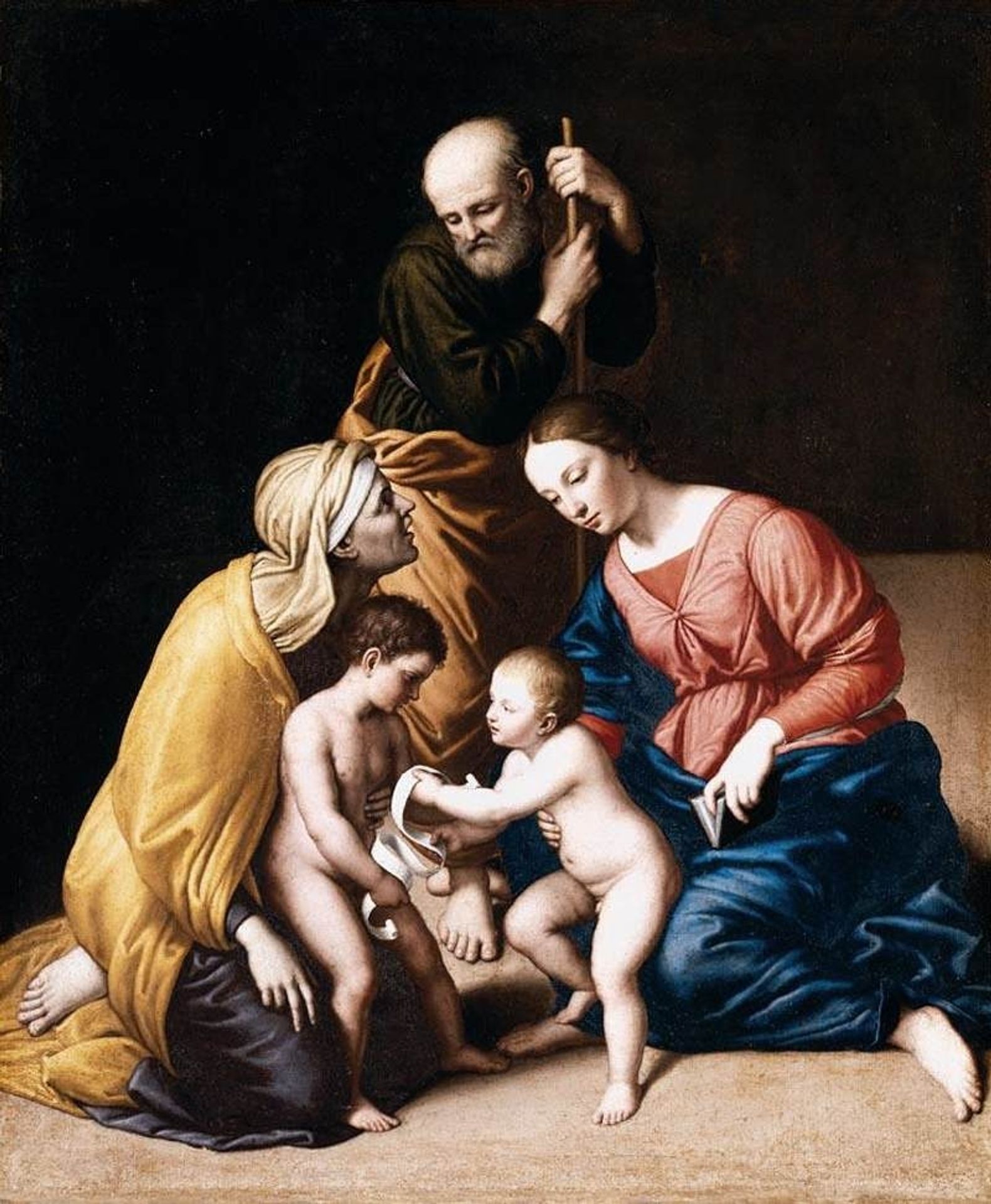 Holy Family with the Infant St John the Baptist and St Elizabeth by Sassoferrato