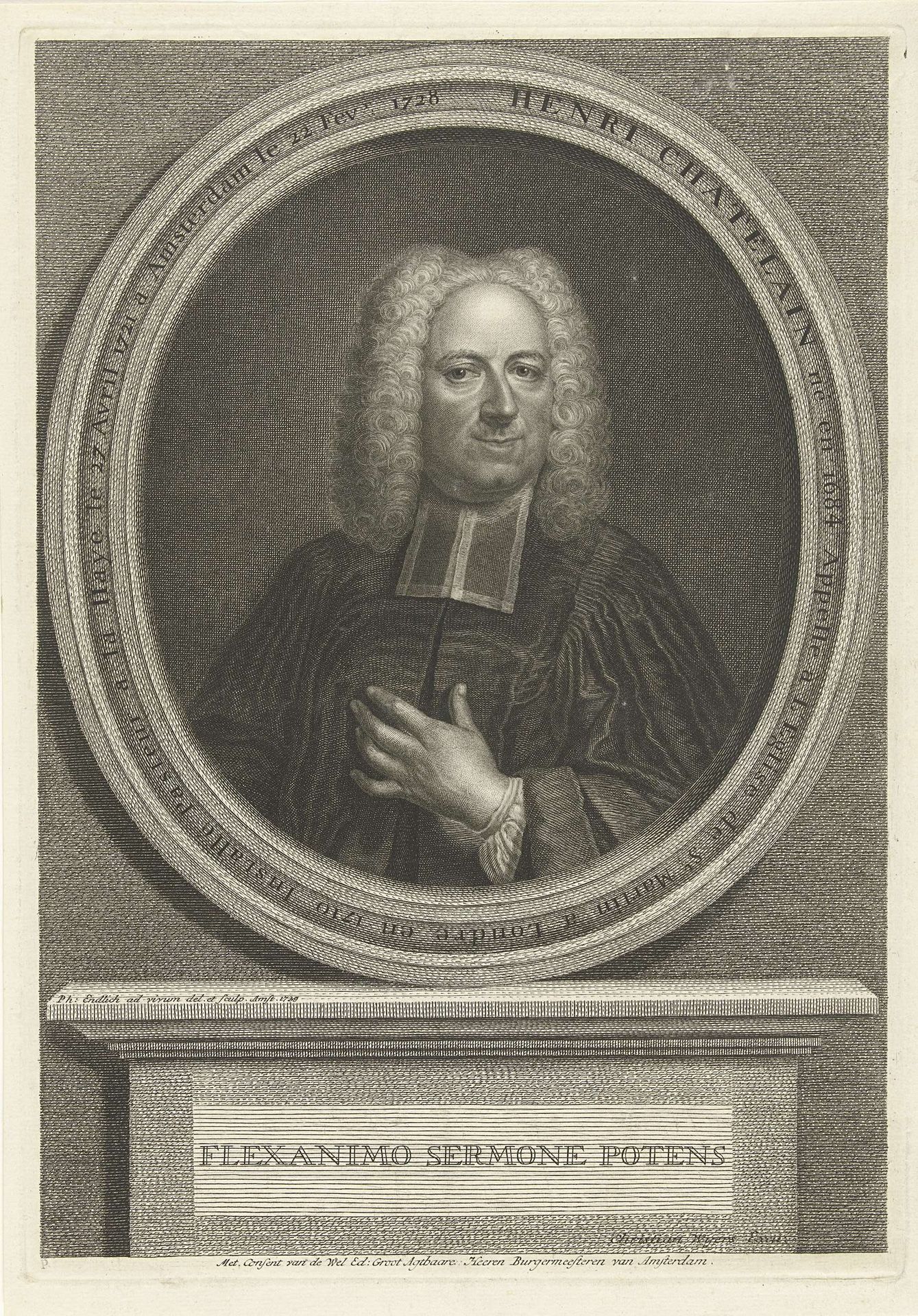Portret van Henri Chatelain by Philippus Endlich