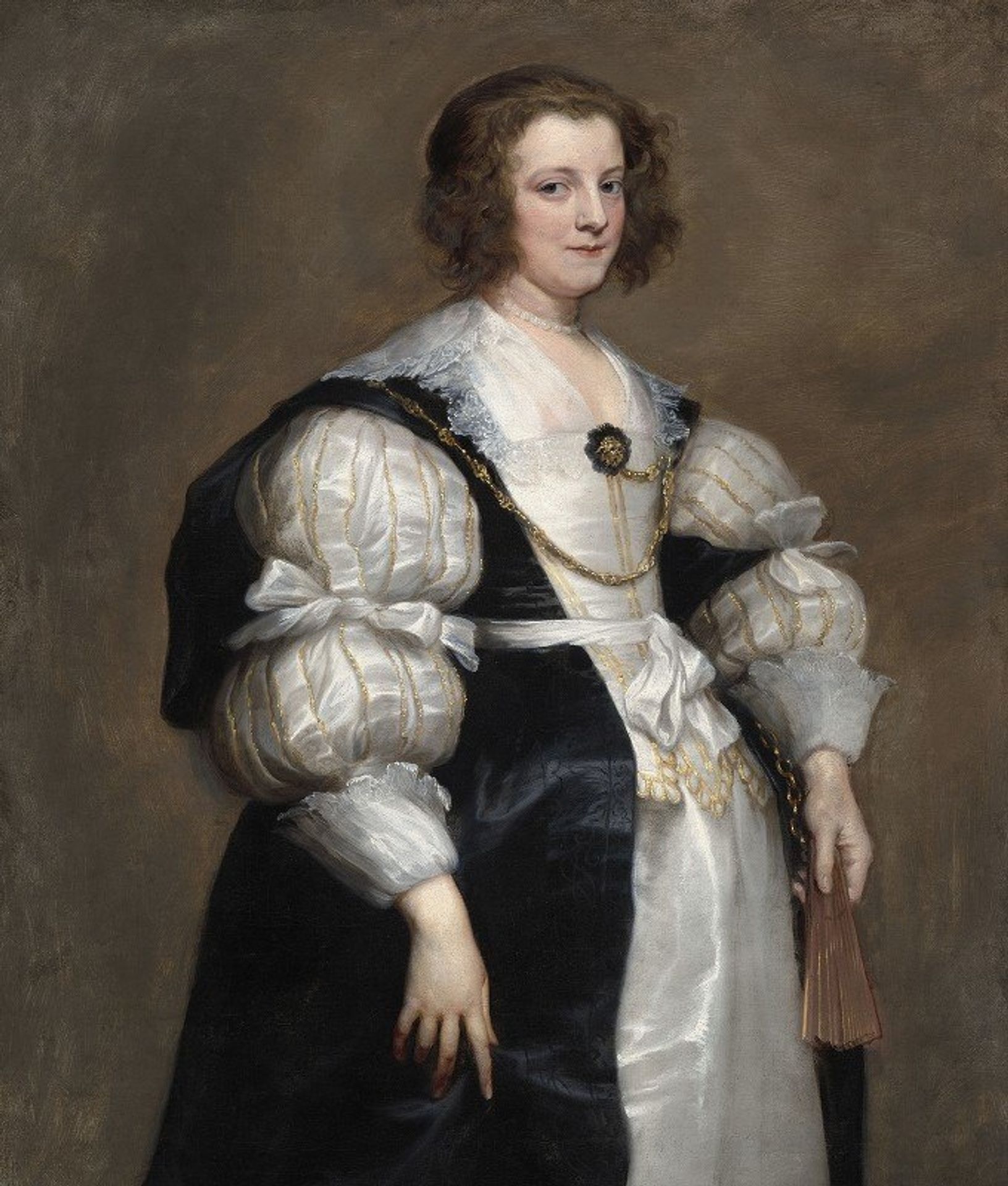 Lady with a Fan by Anthony van Dyck