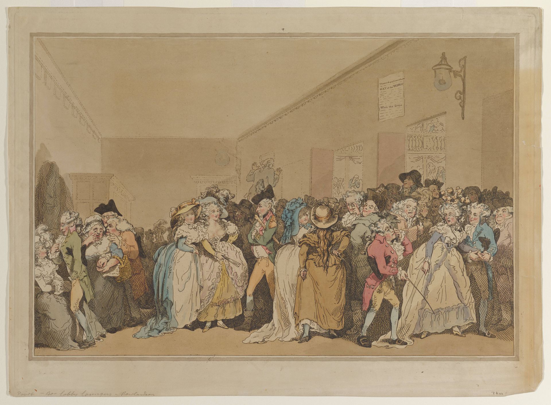 Box-Lobby Loungers by Thomas Rowlandson