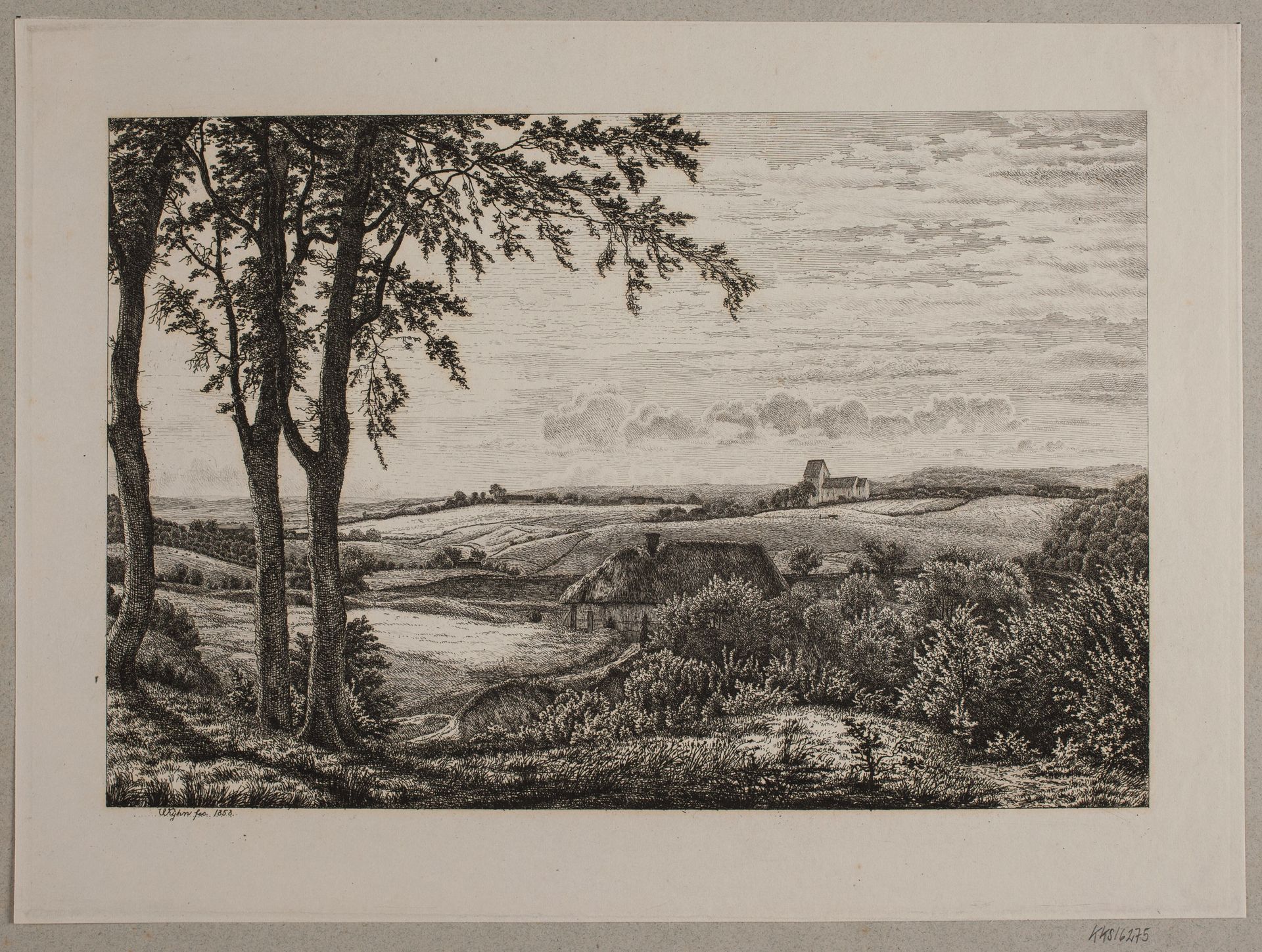 Eftermiddagslandskab, Sjælland by Vilhelm Kyhn