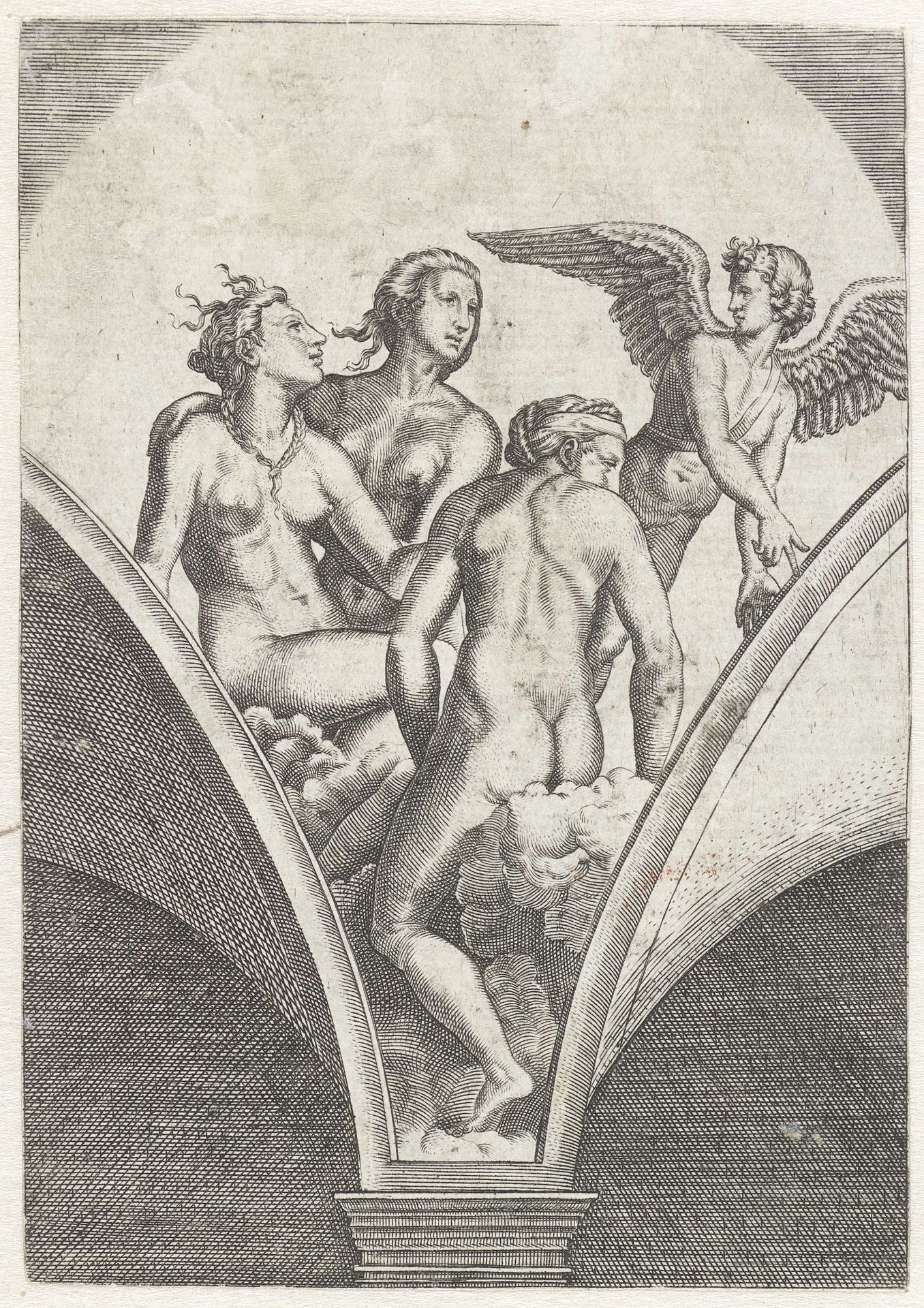 Amor en drie gratiën by Anonymous