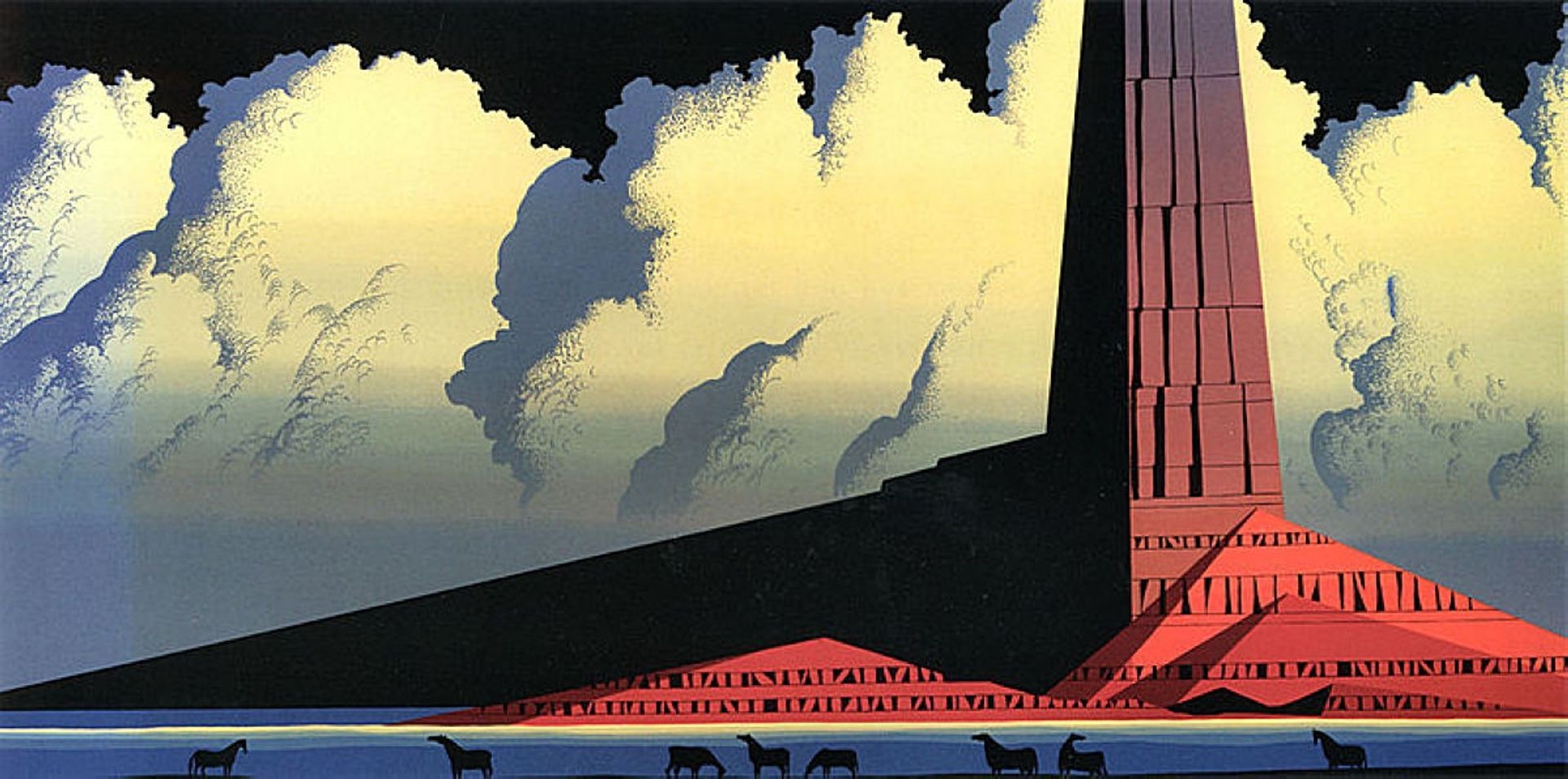 Desert Monument by Eyvind Earle