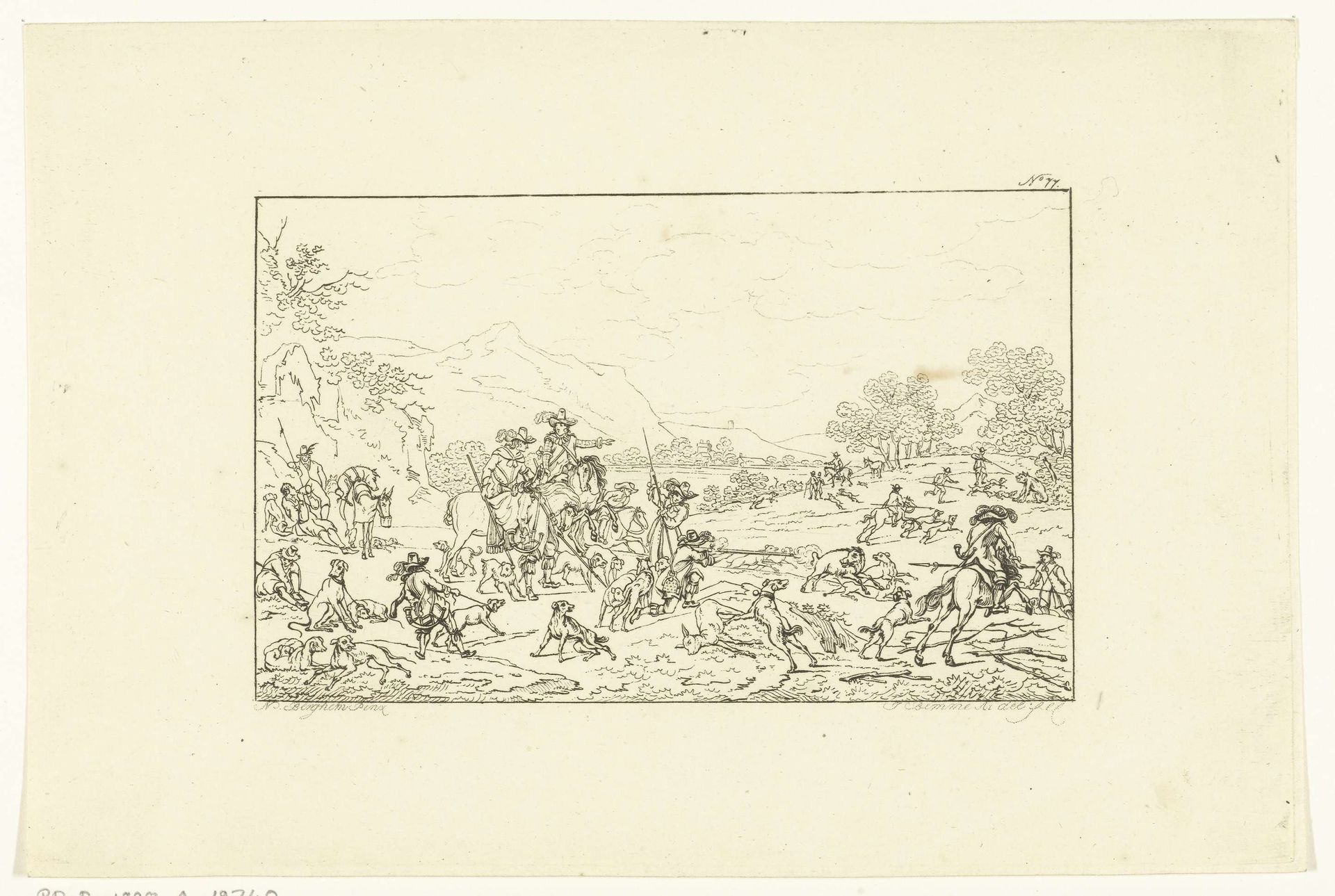 Zwijnenjacht by Joannes Bemme