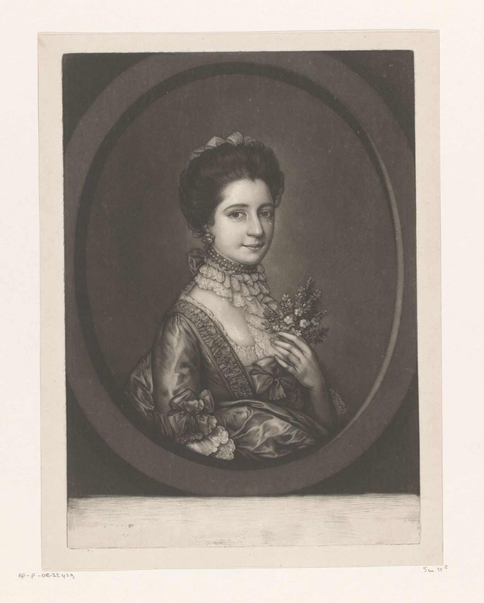 Portret van een vrouw, mogelijk Mary Richards by Jonathan Spilsbury