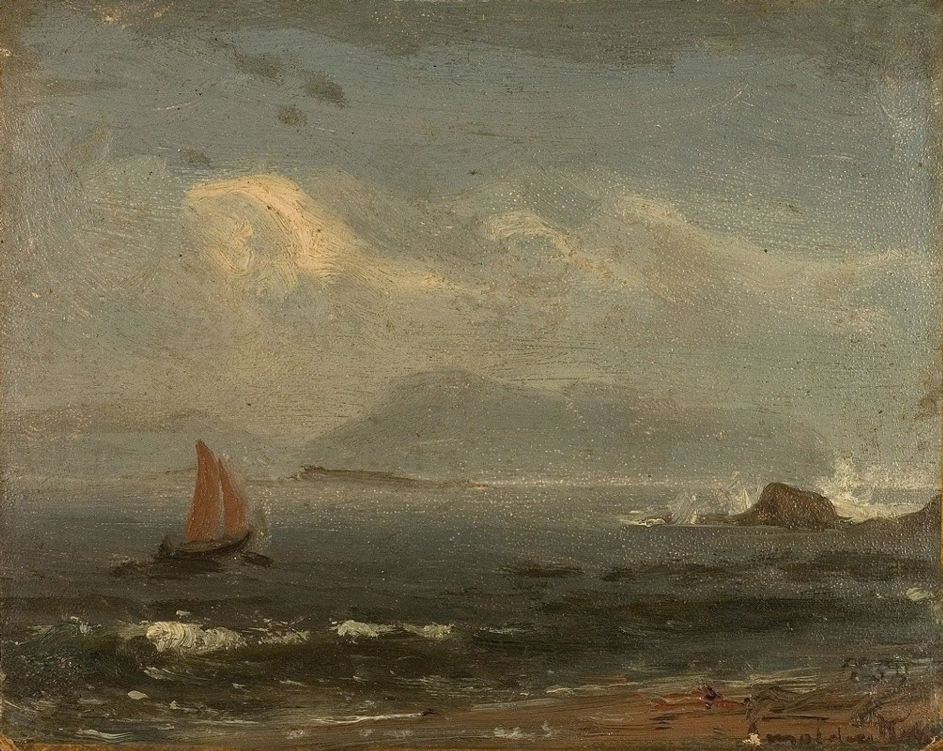 Regnstemning. Nua, Ryvingen by Amaldus Nielsen